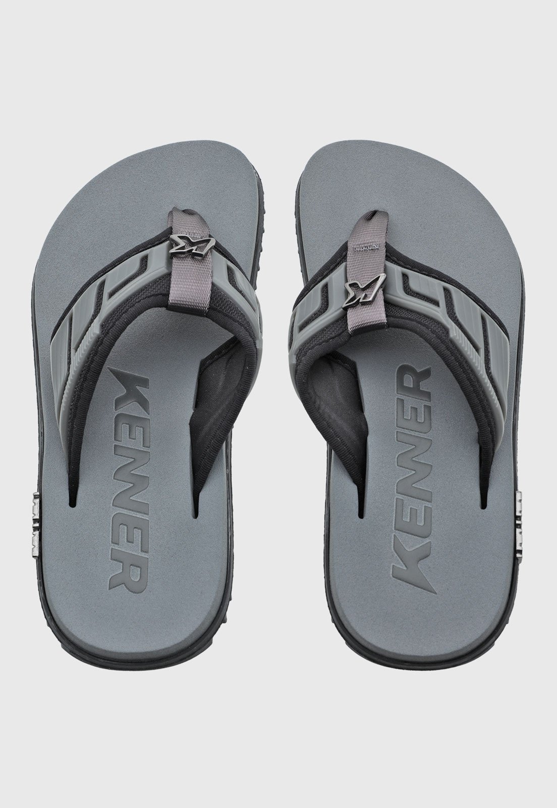 Chinelo Masculino Kenner Kivah Full Force Cinza