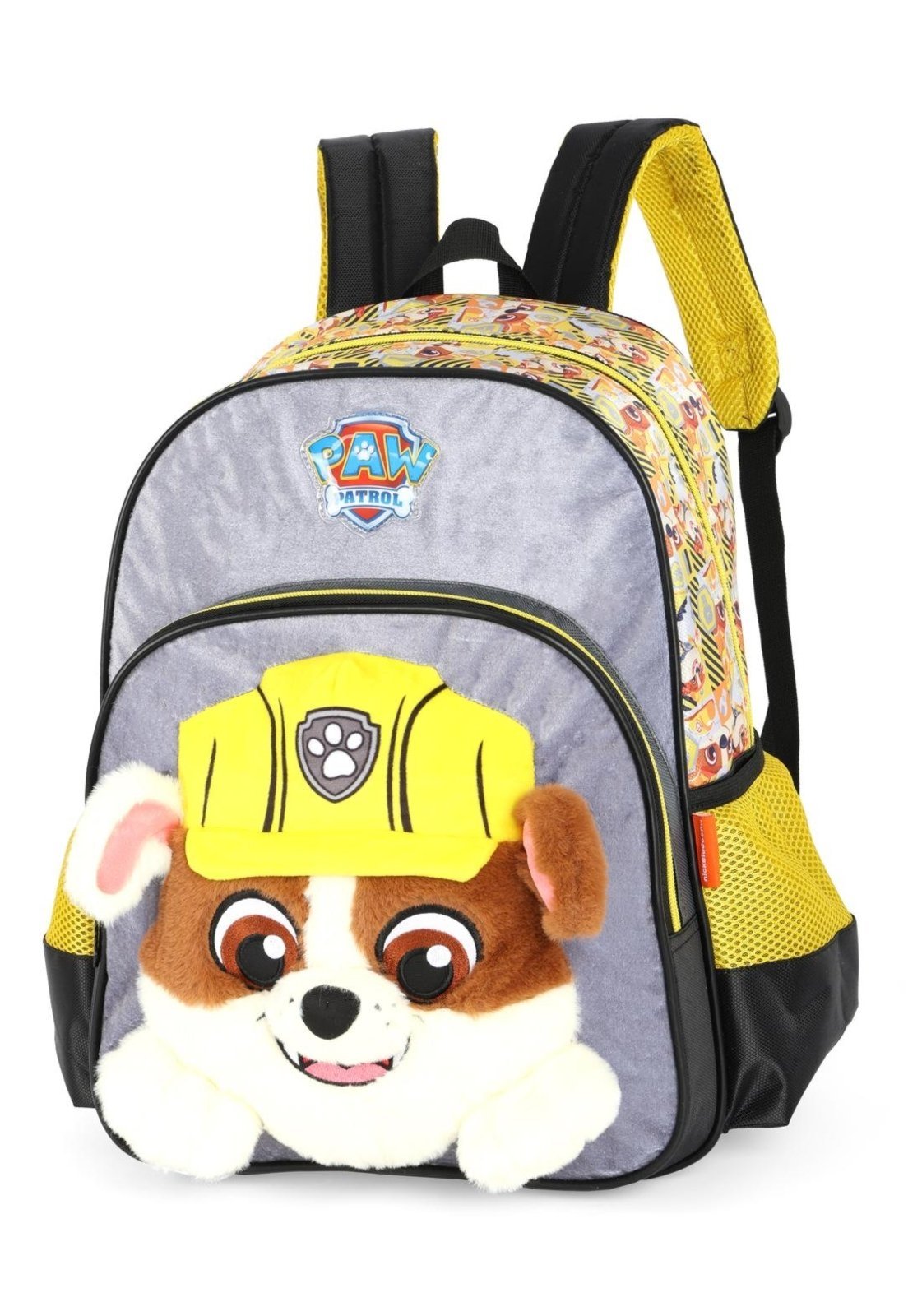 Vista 3 Infantil - Mochila de Costas Média Pelucia Patrulha Canina Luxcel rosa Luxcel rosa