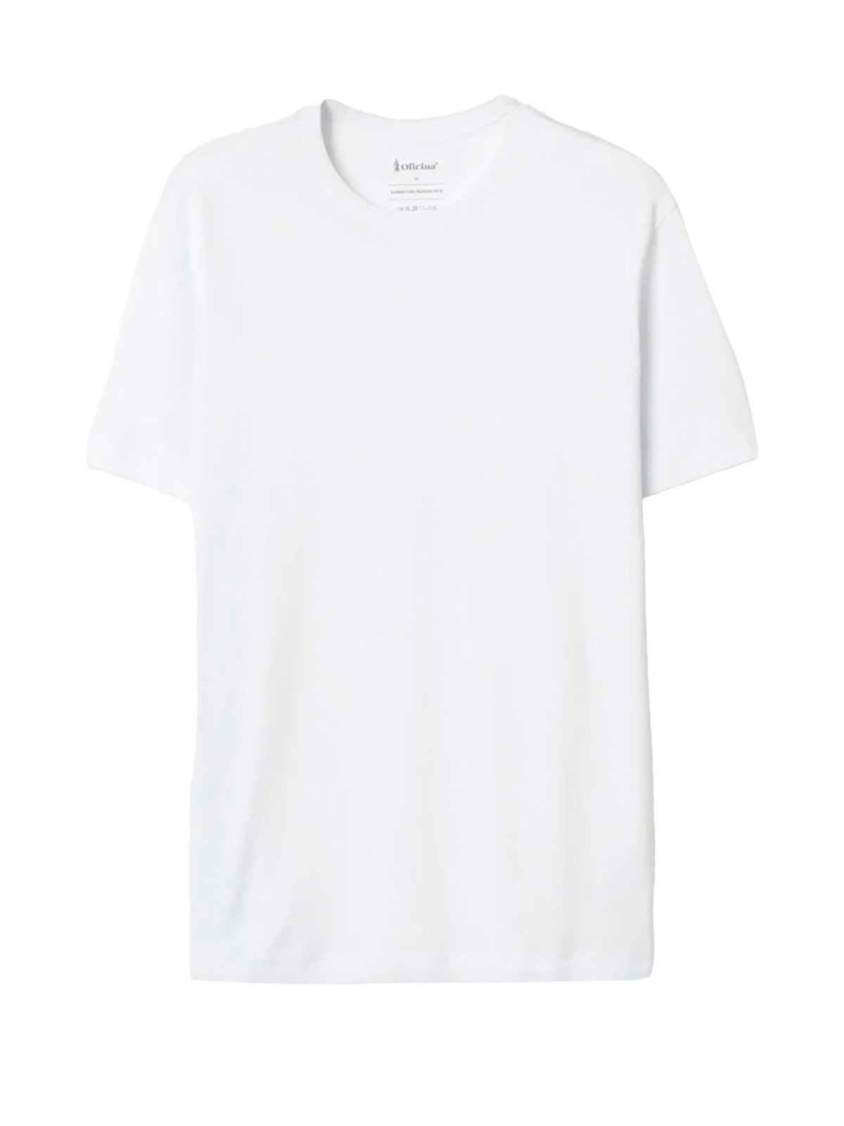 Camiseta Masculina Oficina Reserva Algodão Pima Premium Lisa Branco
