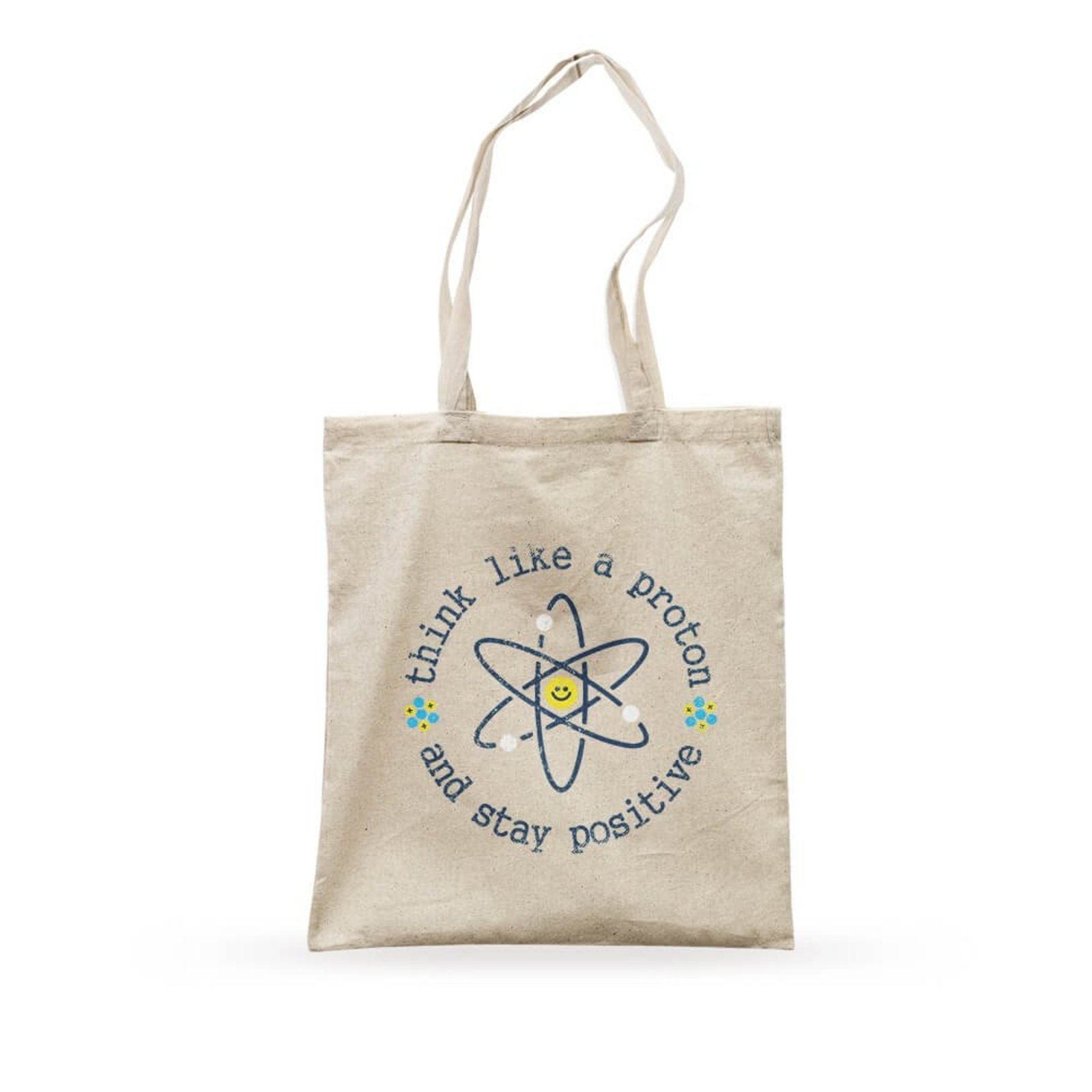 Ecobag Think Like A Proton - Bege - Casual - Studio Geek