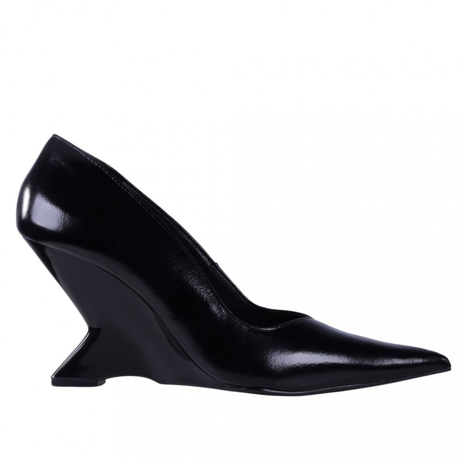 Vista 2 Sapato Feminino Zariff Salto Anabela 2105-6718 Zariff preto Zariff preto