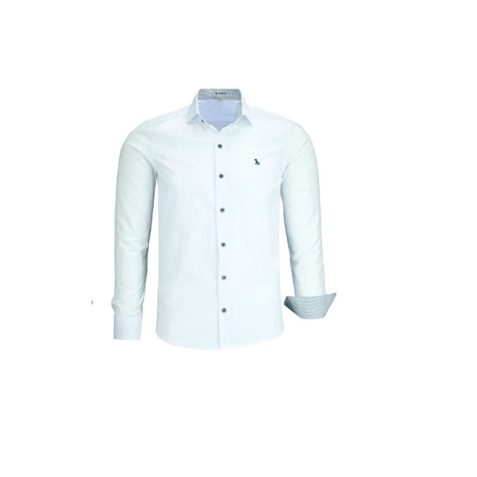 Camisa Social Manga Longa Original Amil Branco