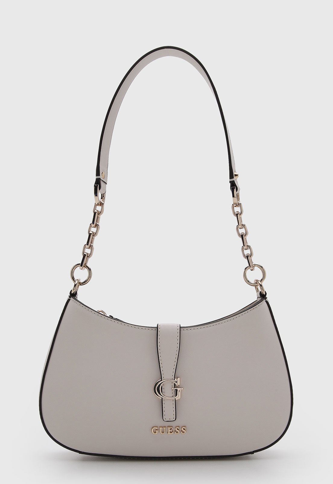 Bolsa Feminina Guess Estruturada Corrente Branca