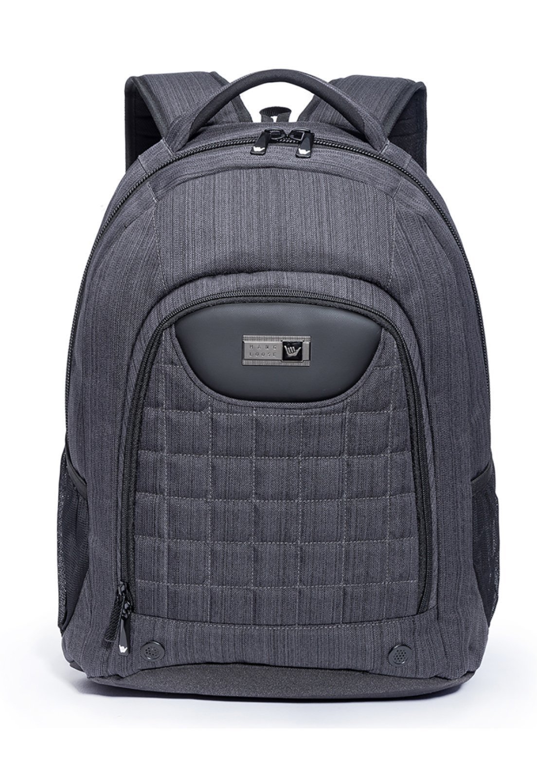 Mochila Notebook Executiva Preta Hang Loose Moderna Reforçada Trabalho