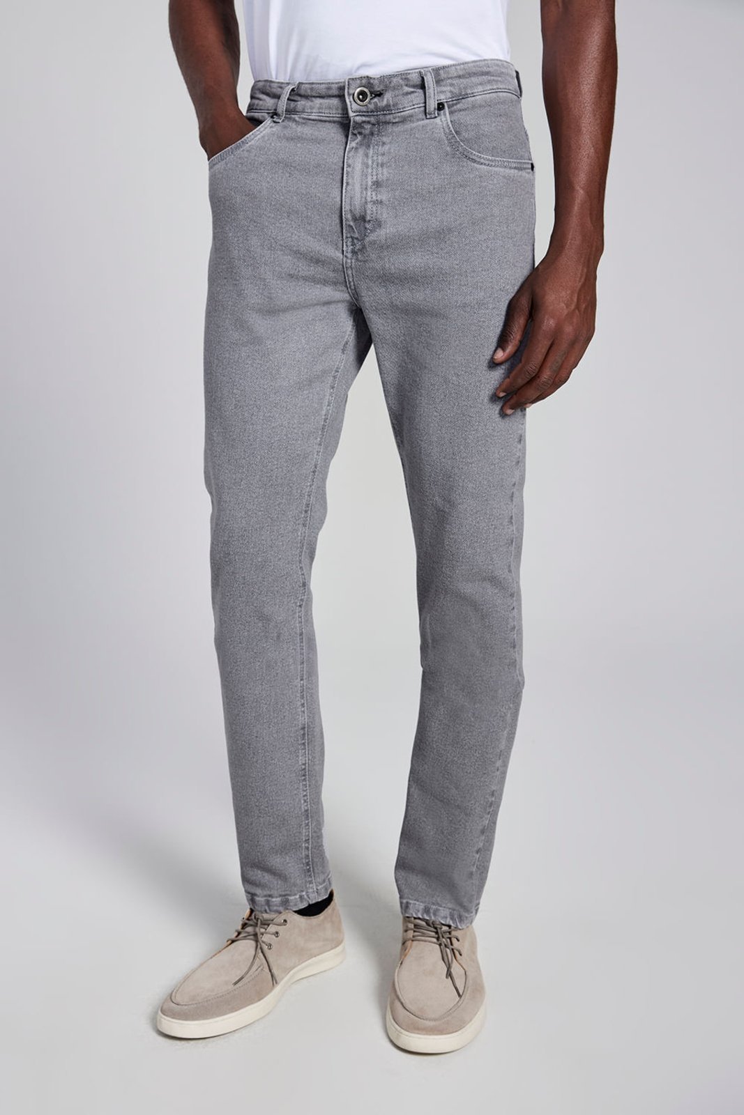 HIGHSTIL Calça Jeans Slim Fit - Lavagem Cinza