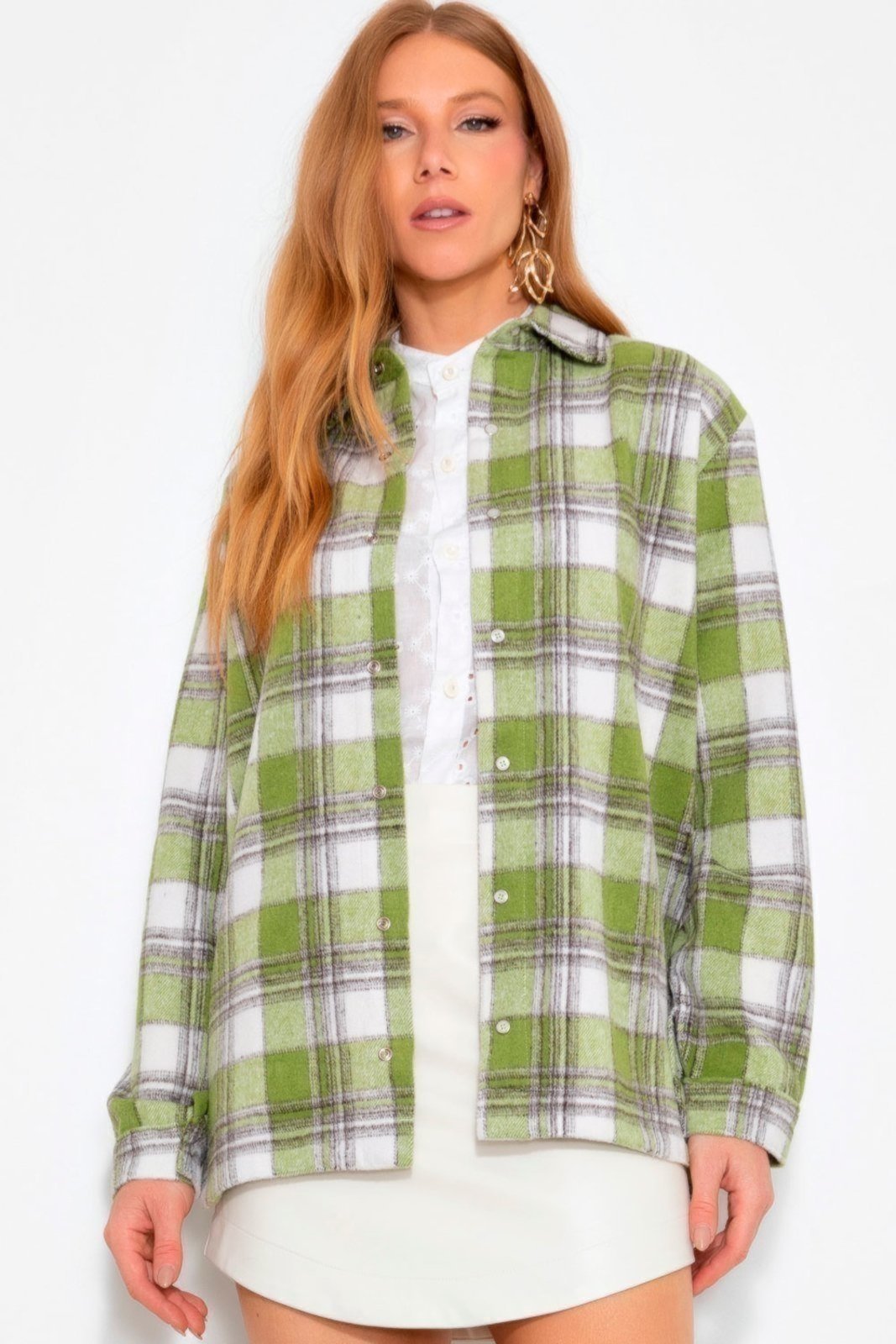 Vista 2 Camisa Vanibele Máxi branco branco