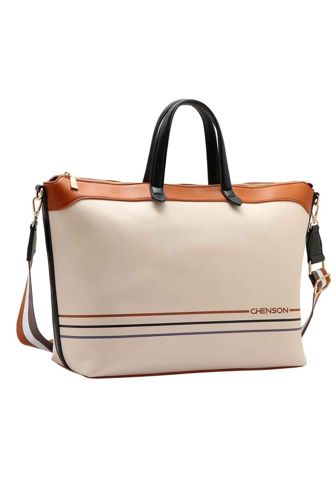 Bolsa Feminina Chenson Original Travel Mão Off-White 3485011