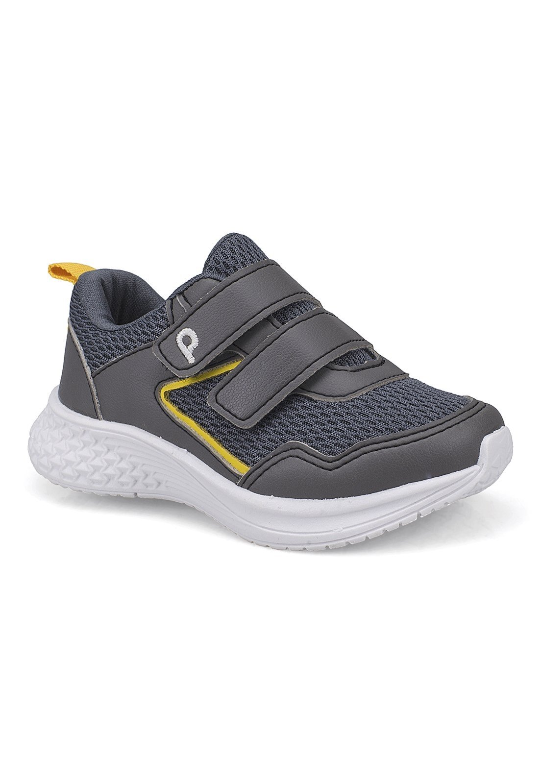 Infantil - Tênis Menino Jogging Pequito Duplo Fechamento Calce Fácil Cinza 5205