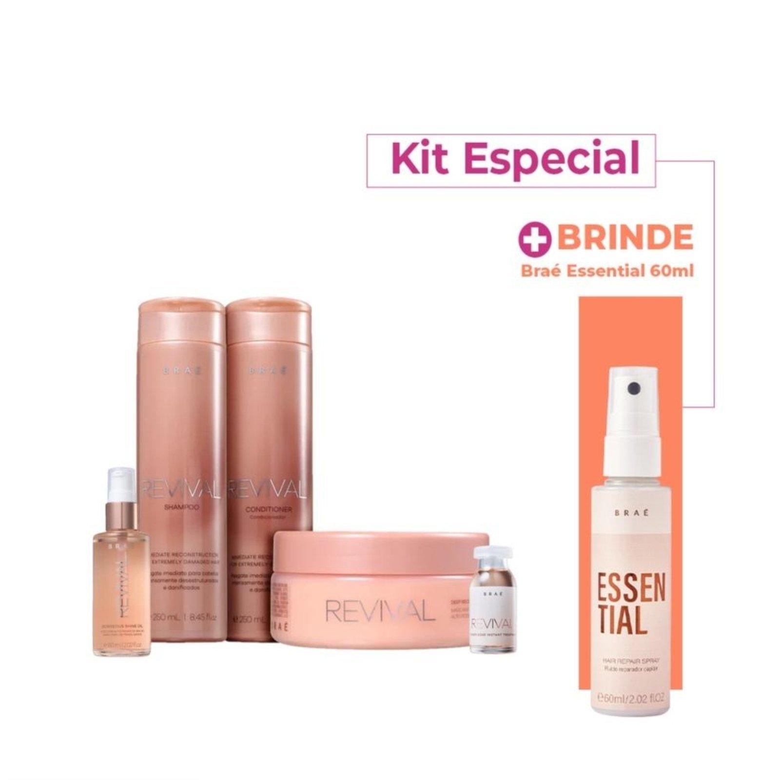 Kit Braé Revival Super Tratamento Especial (6 Produtos)