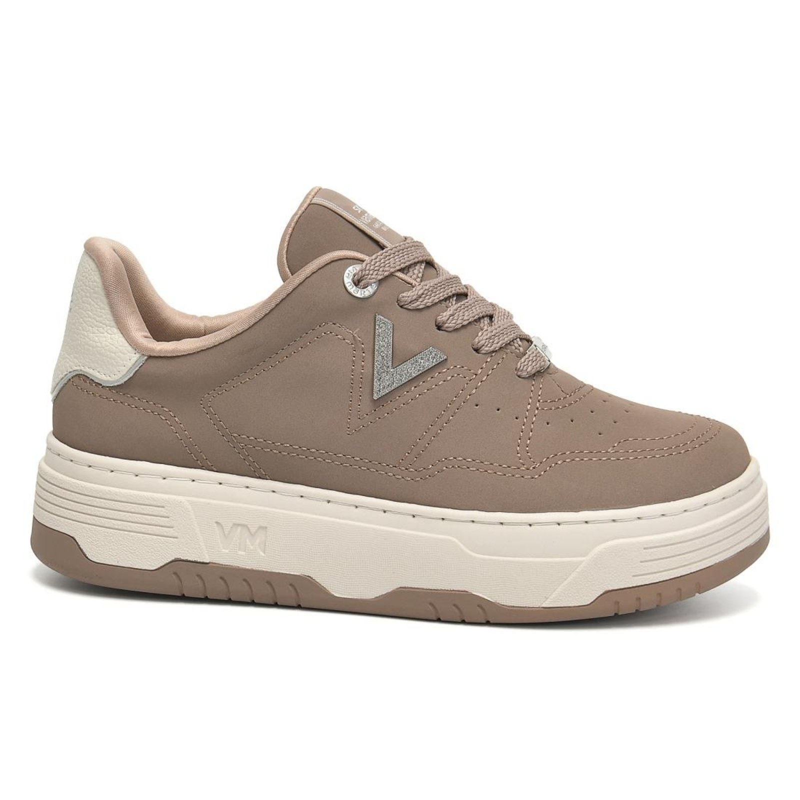 Tênis Flatform Via Marte Big V Feminino Marrom