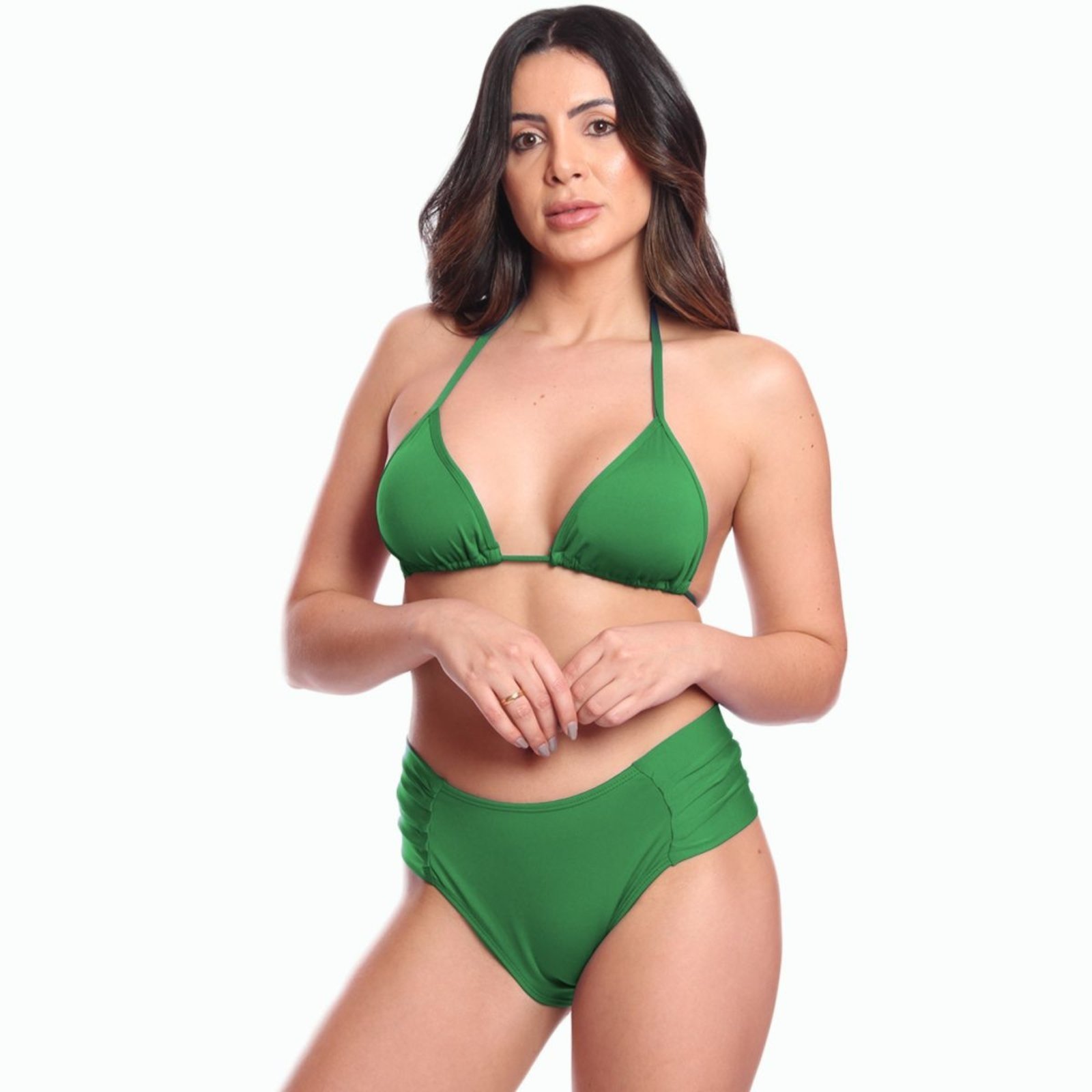Biquini FMF Moda Praia Conjunto Piscina Tangão Largo Verde
