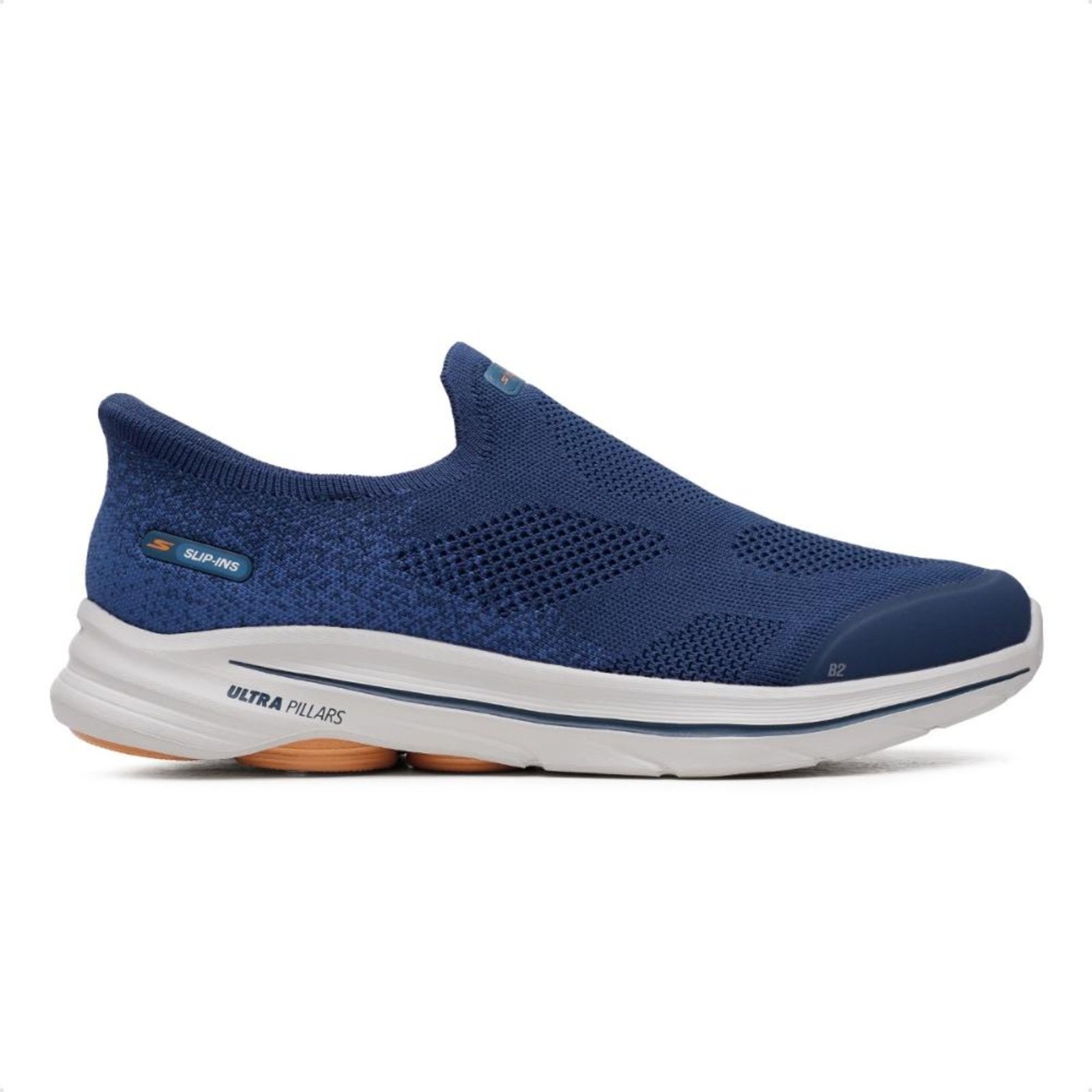 Vista 2 Tênis Skechers Go Walk 8 Masculino preto Skechers preto