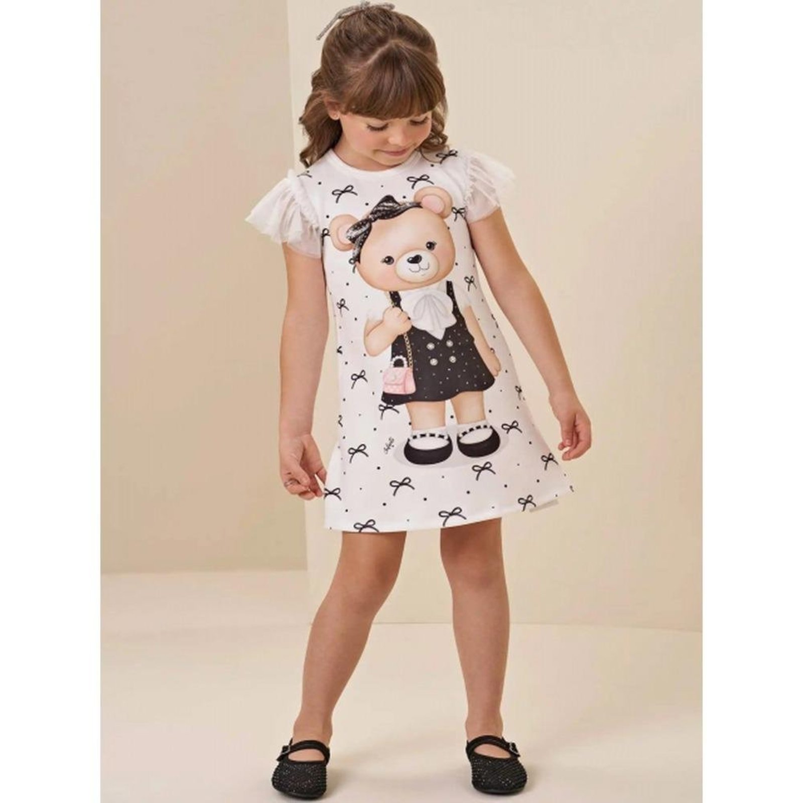 Infantil - Vestido Menina Estampado Infanti 2 Unico