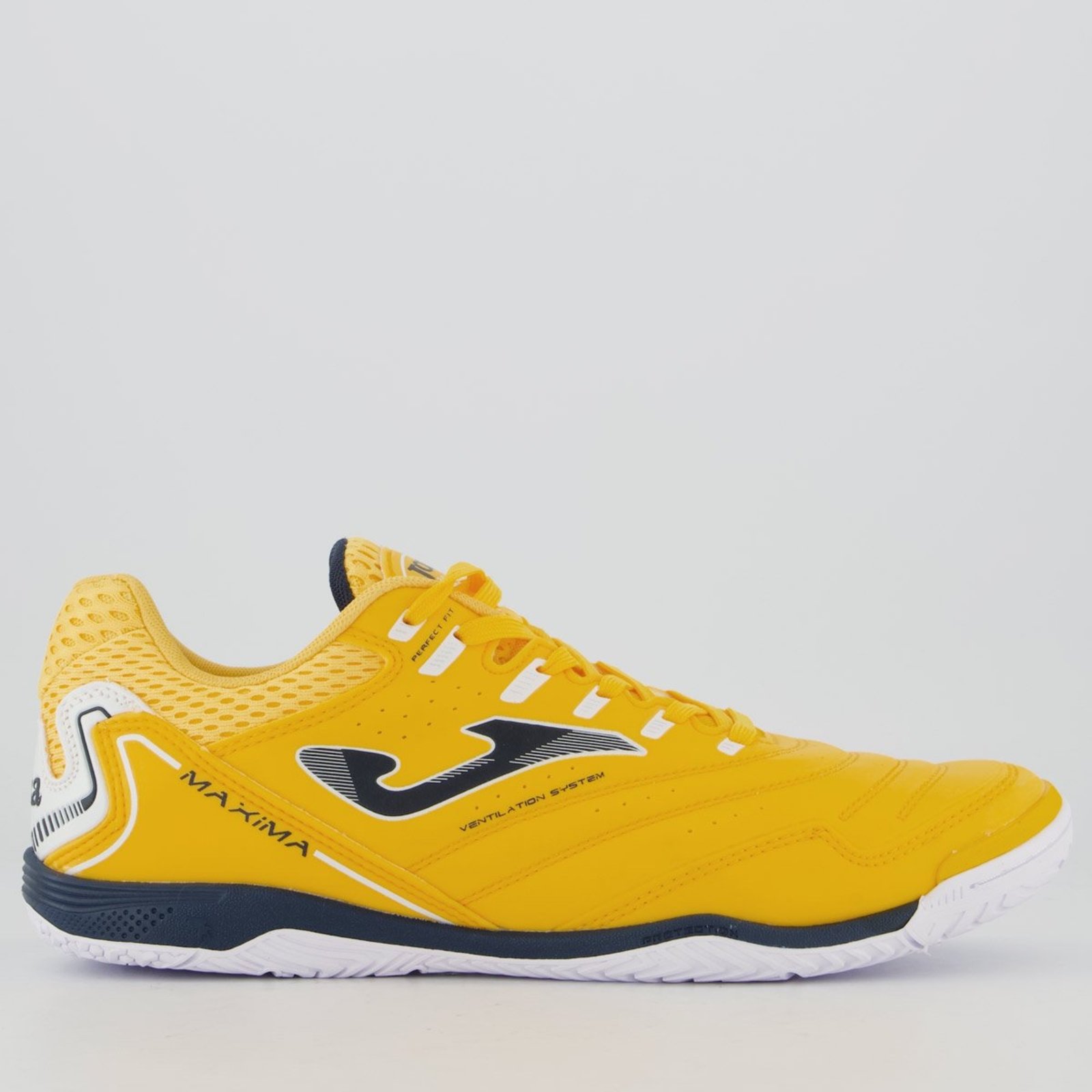 Chuteira Joma Maxima Futsal Amarelo e Preta
