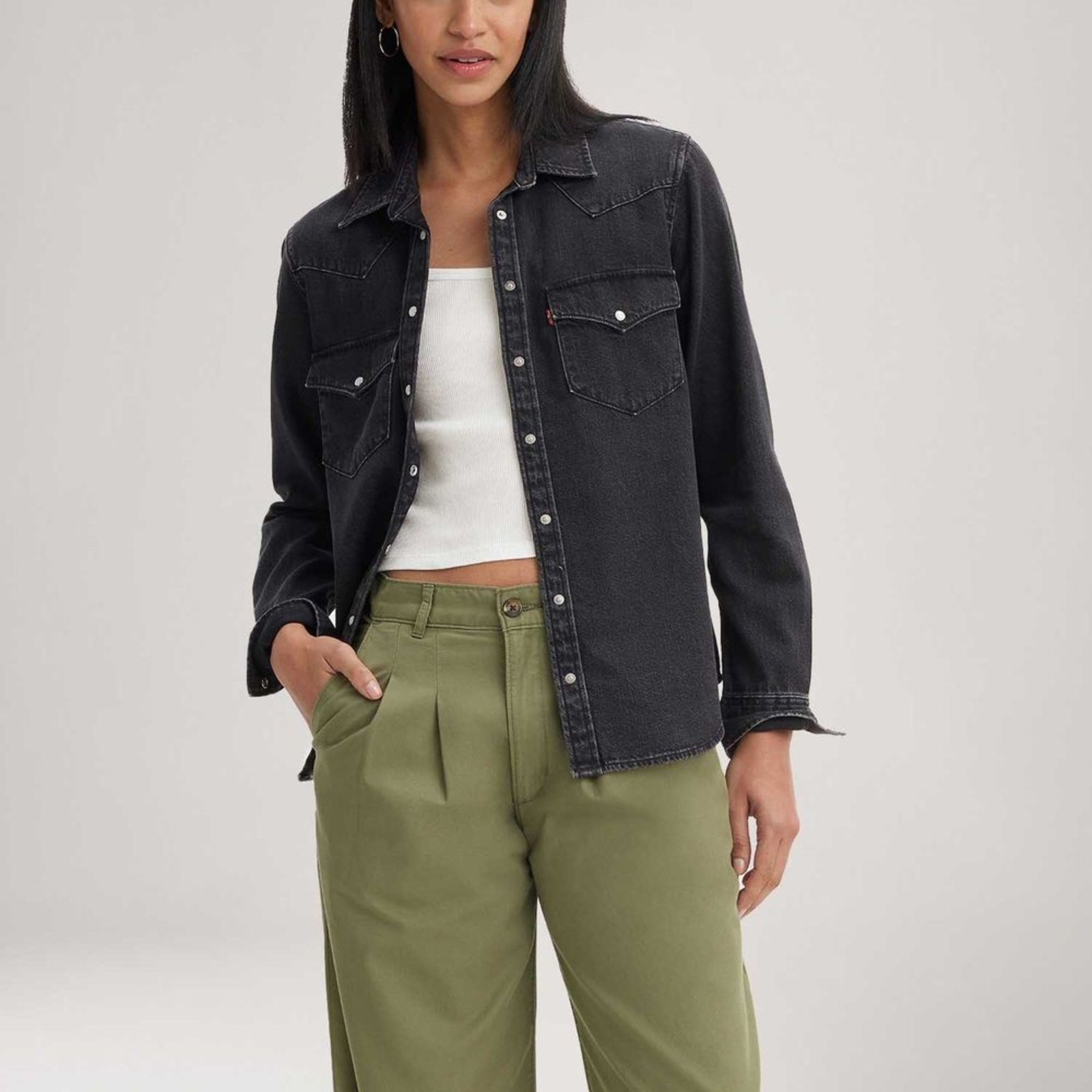 Camisa Jeans Levi’s® The Ultimate Western Preta