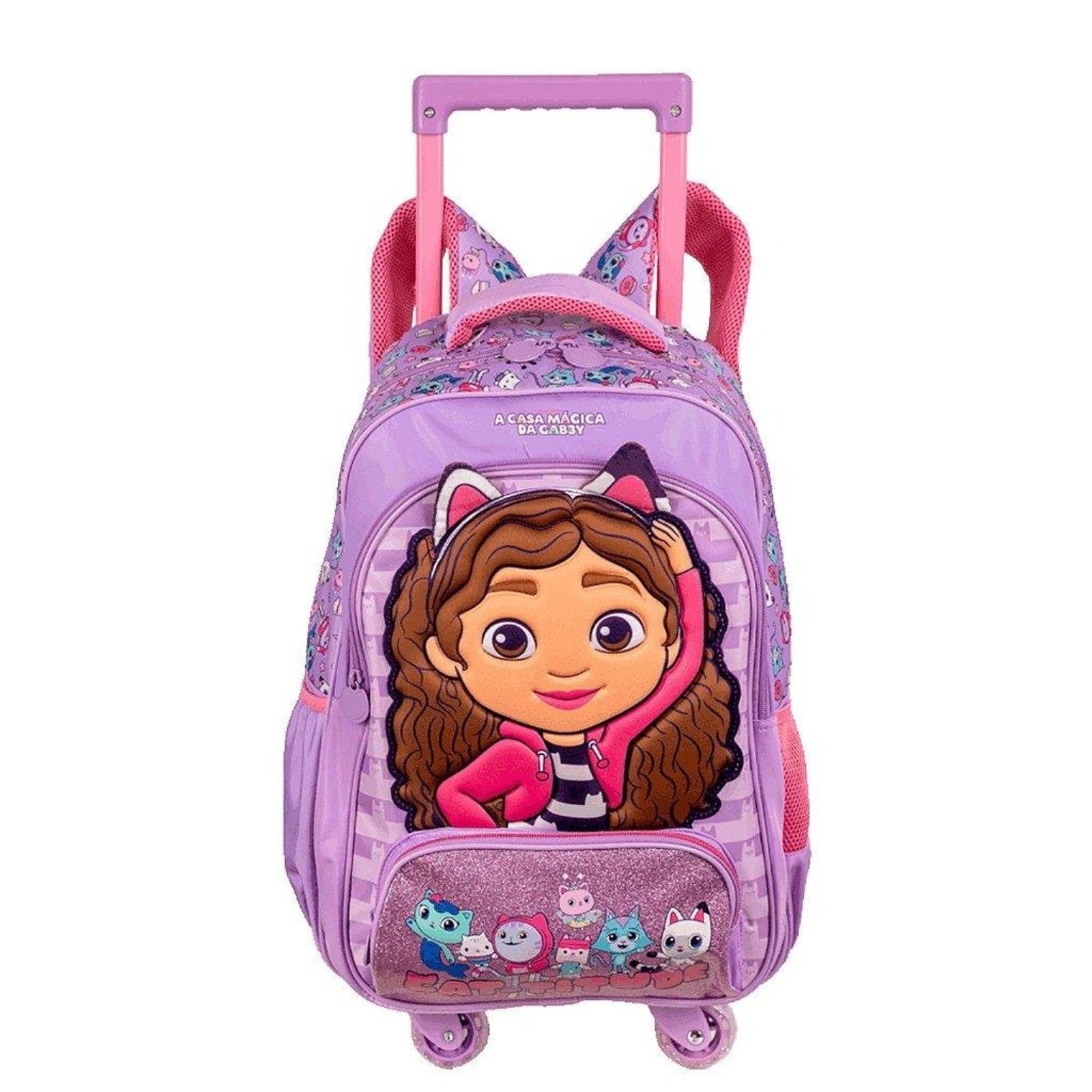 Infantil - Mochila Sestini 4 Rodas Grande Gabby Y Cattitude
