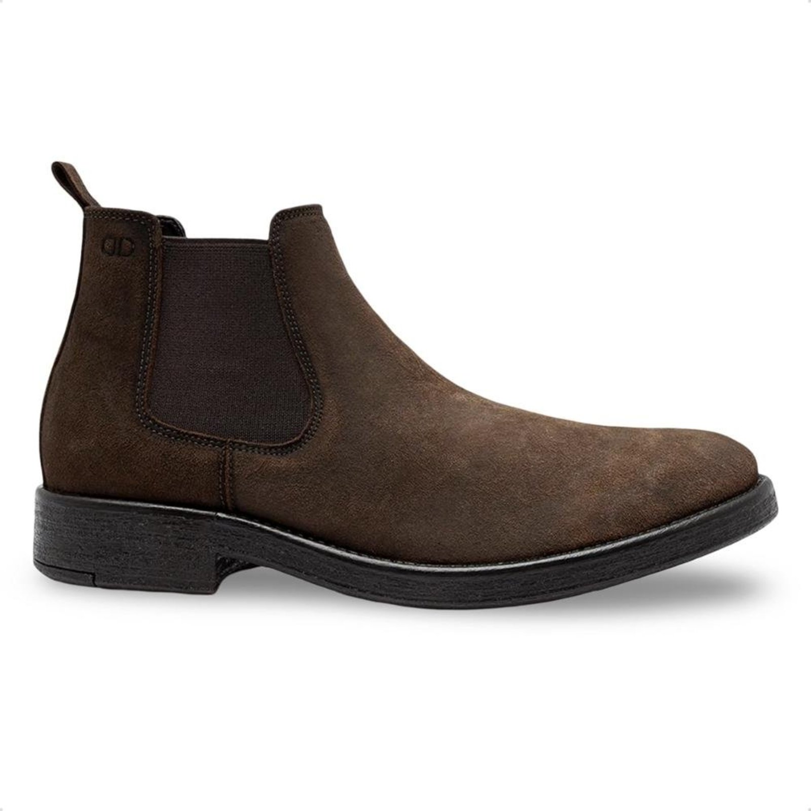 Bota de Couro Democrata Masculina Garage Dust Cano Curto 626103 Marrom