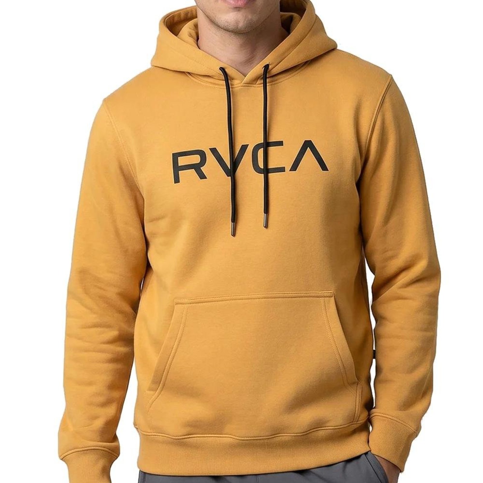 Moletom RVCA Canguru Big RVCA 310G WT26 Masculino Mostarda