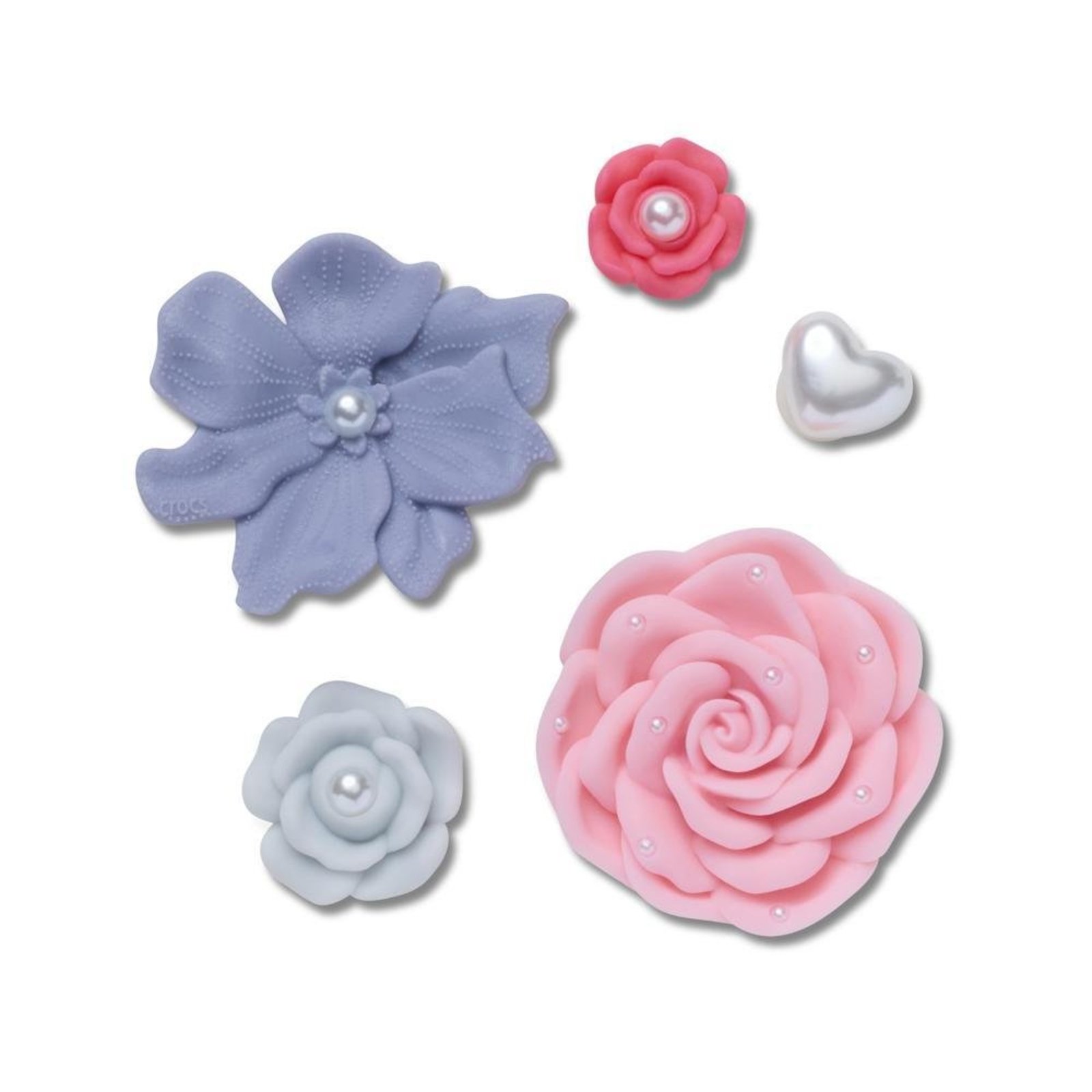 Infantil - Jibbitz™ Flores Boho Pack com 5 Peças UNICO Branco