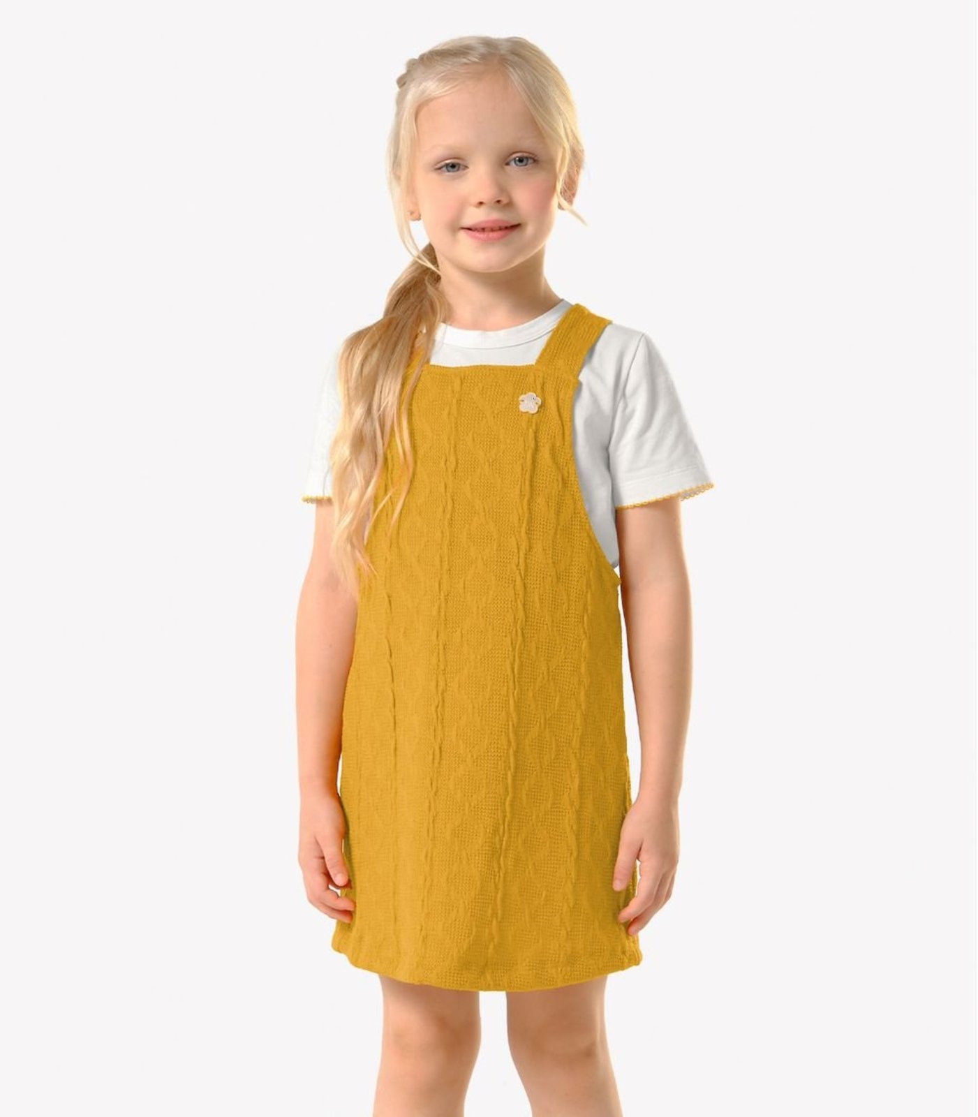 Infantil - Conjunto Blusa Com Salopete Trick Nick Amarelo