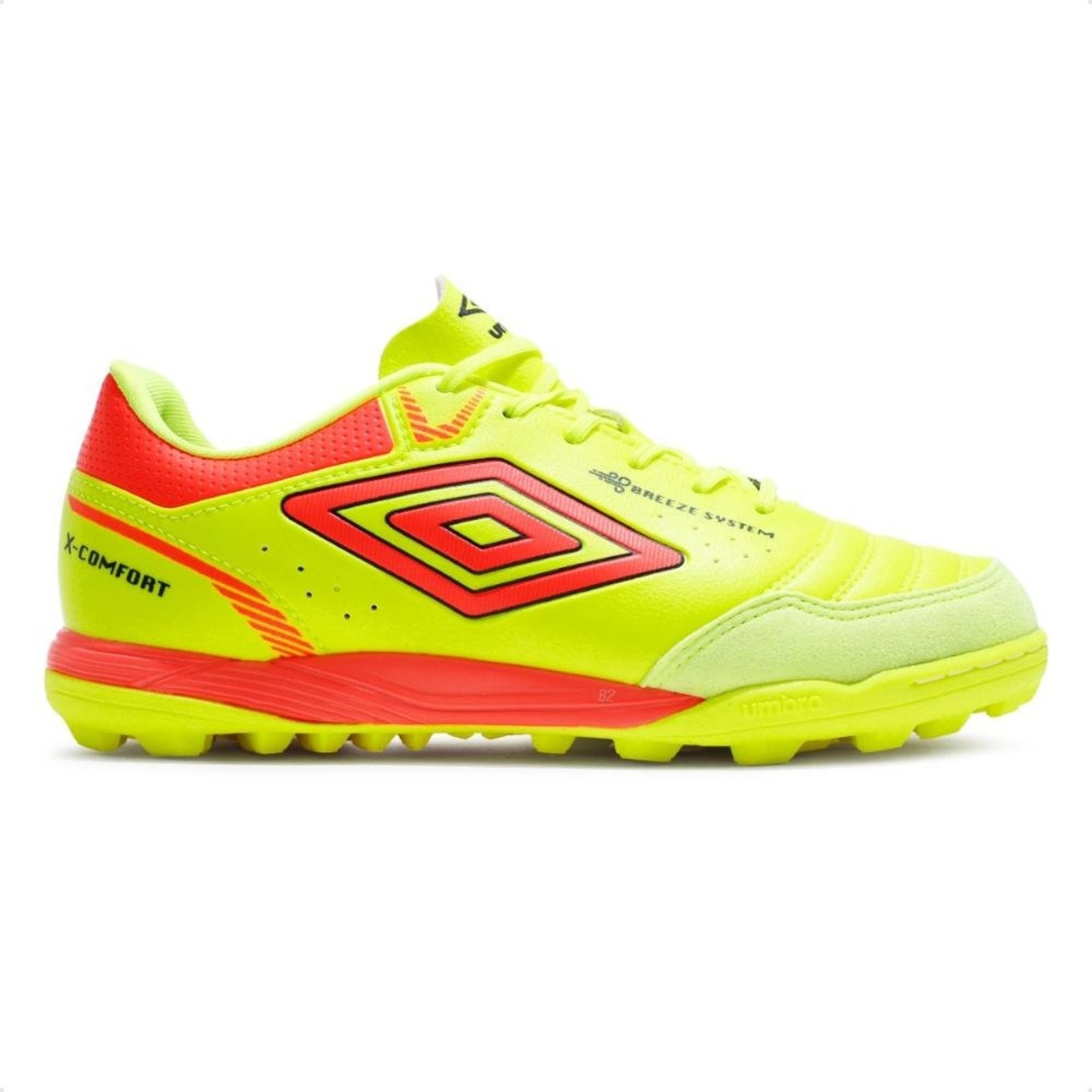 Chuteira Society Umbro X-Comfort Masculina Amarelo