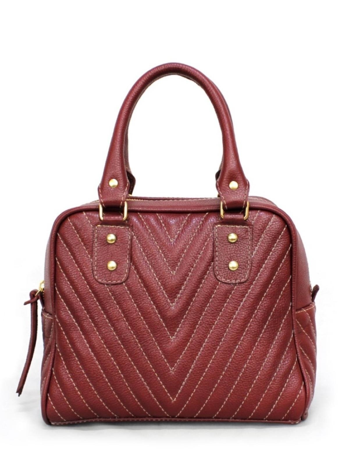 Bolsa SN Couros Viena Vermelho