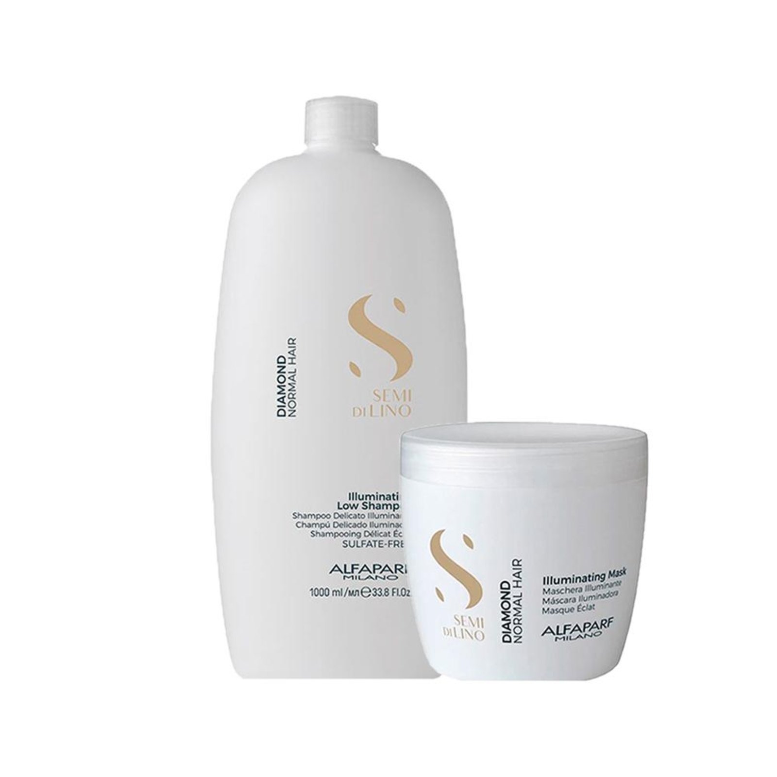 Alfaparf Semi Di Lino Diamond Shampoo e Máscara 500ml