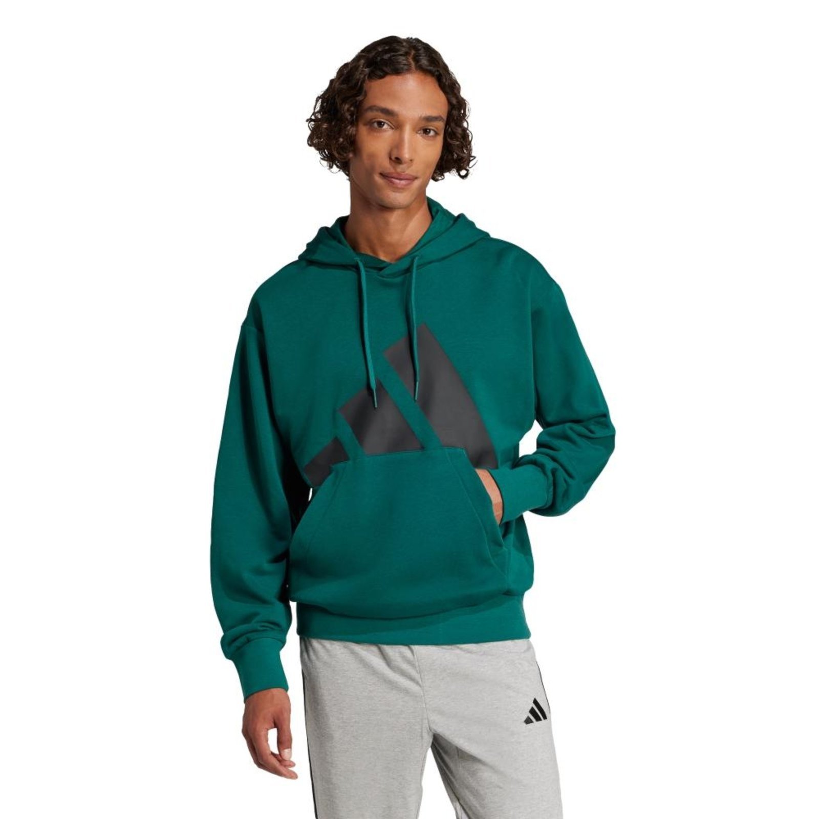 Moletom de Terry Francês com Logotipo Grande Essentials adidas Sportswear Verde