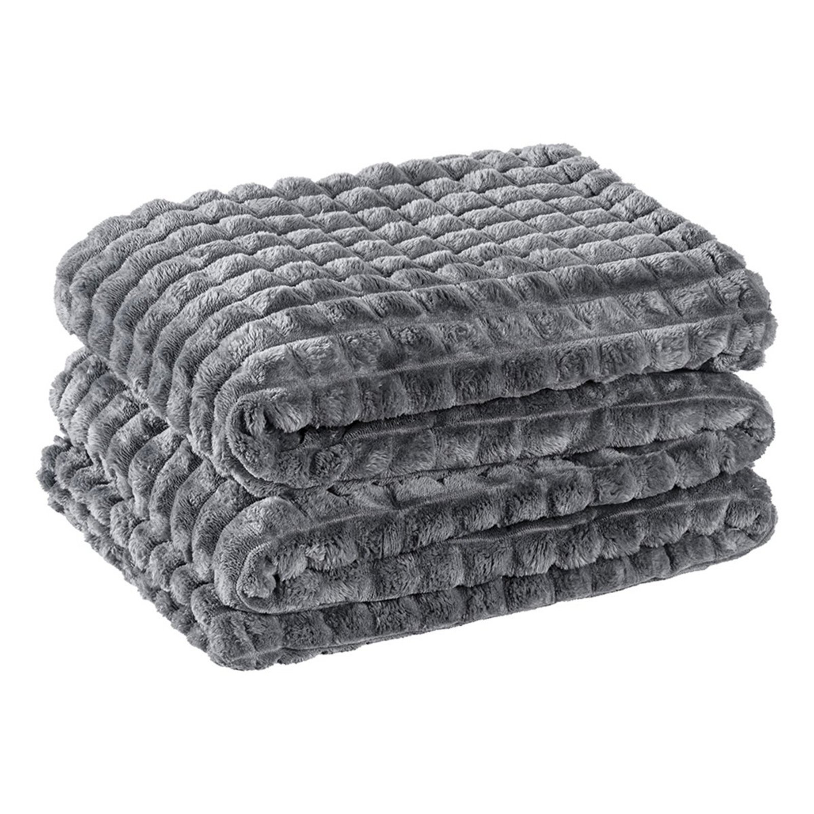 Cobertor Queen Willow Manta Flannel Ultrasoft 1 Peça Cinza