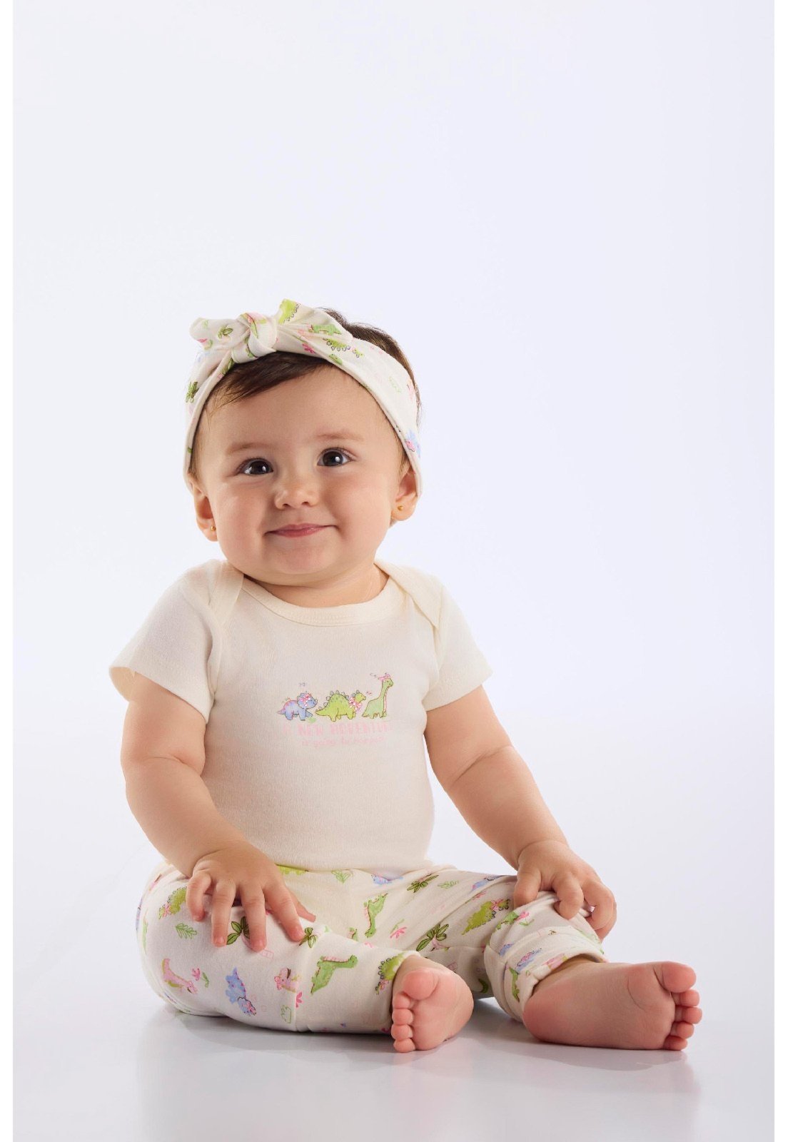 Vista 2 Infantil - Body em Suedine Menina Up Baby Off-White off-white white Up Baby off-white white