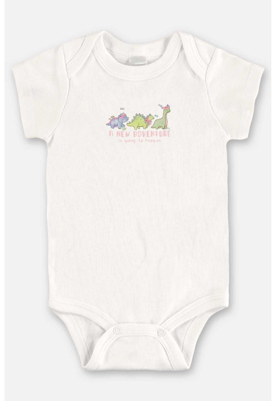 Vista 3 Infantil - Body em Suedine Menina Up Baby Off-White off-white white Up Baby off-white white