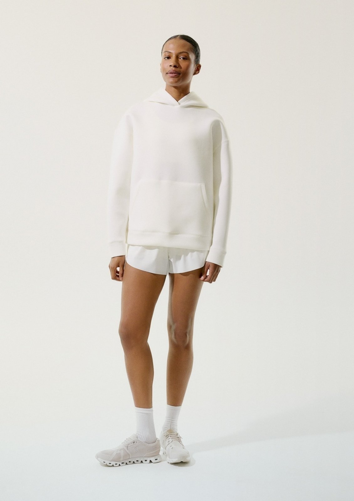 Vista 2 Blusão Esportivo Feminino Com Capuz Hering HERING SPORTS off-white HERING SPORTS off-white