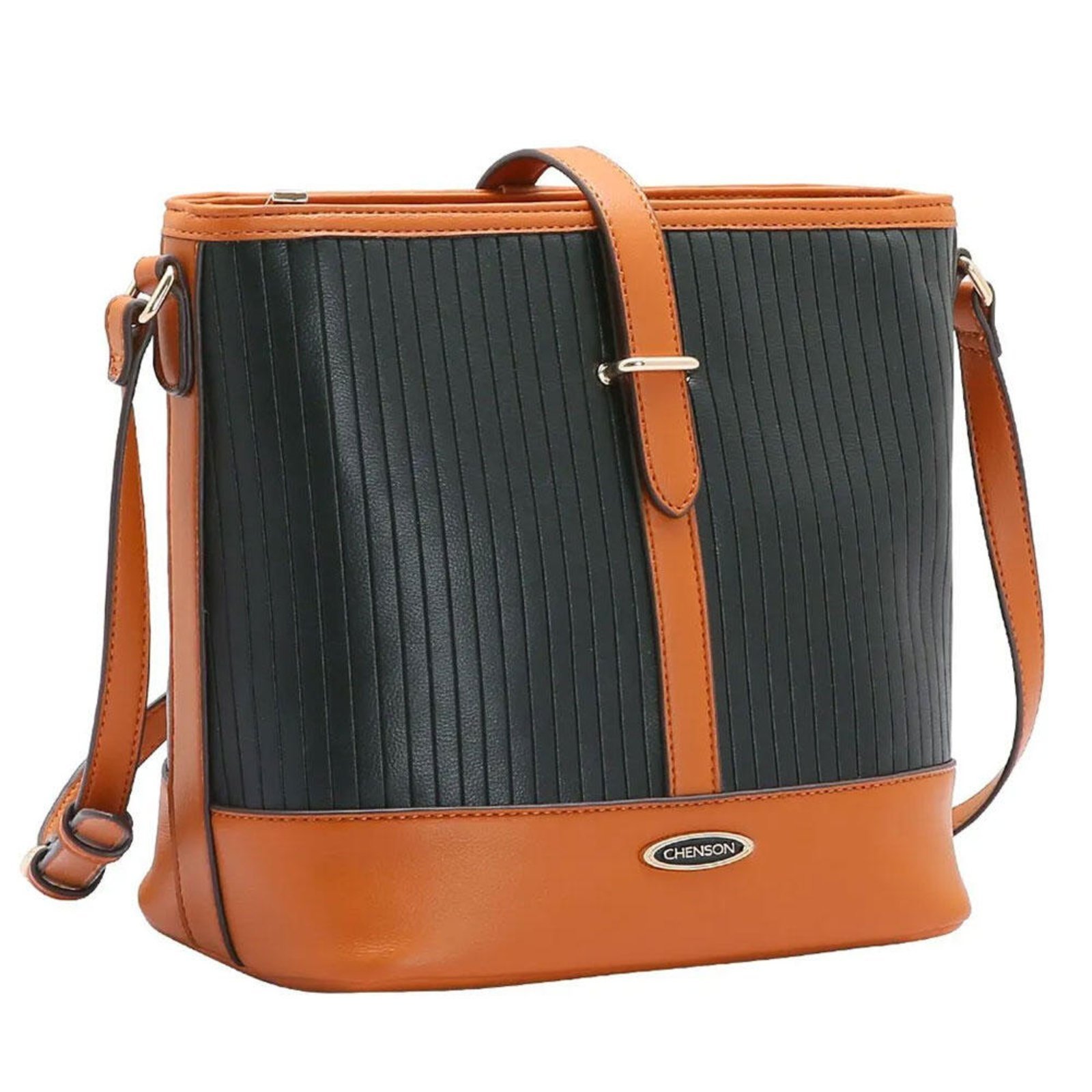 Bolsa Feminina Transversal Chenson Cg84424 1824424 Preto