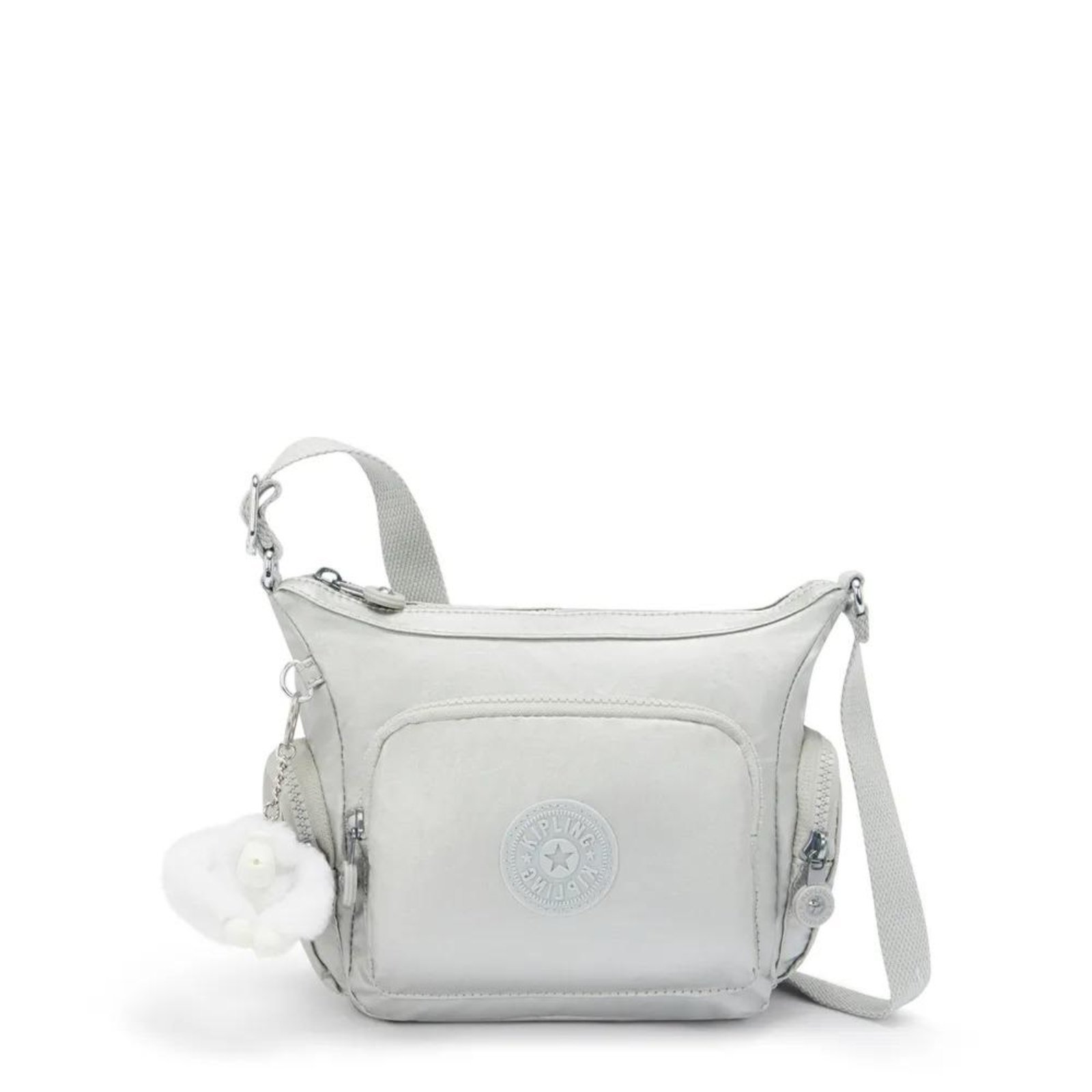 Vista 2 Bolsa Kipling Gabbie Mini New Bright Met cinza Kipling cinza