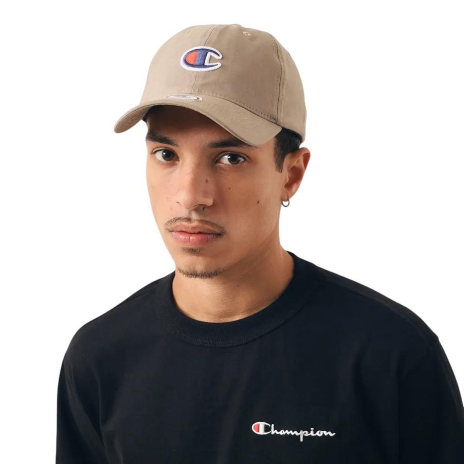 Boné Champion Baseball Six Dark Khaki