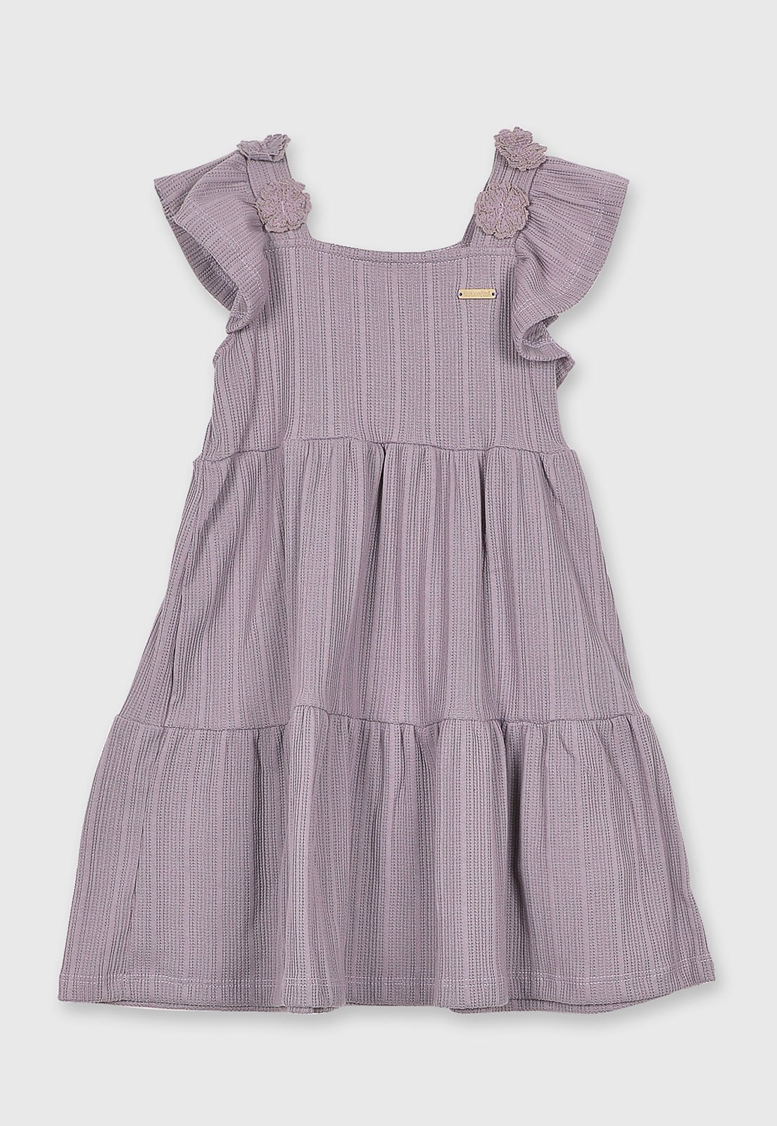 Infantil - Vestido Colorittá Alças Florais Lilás