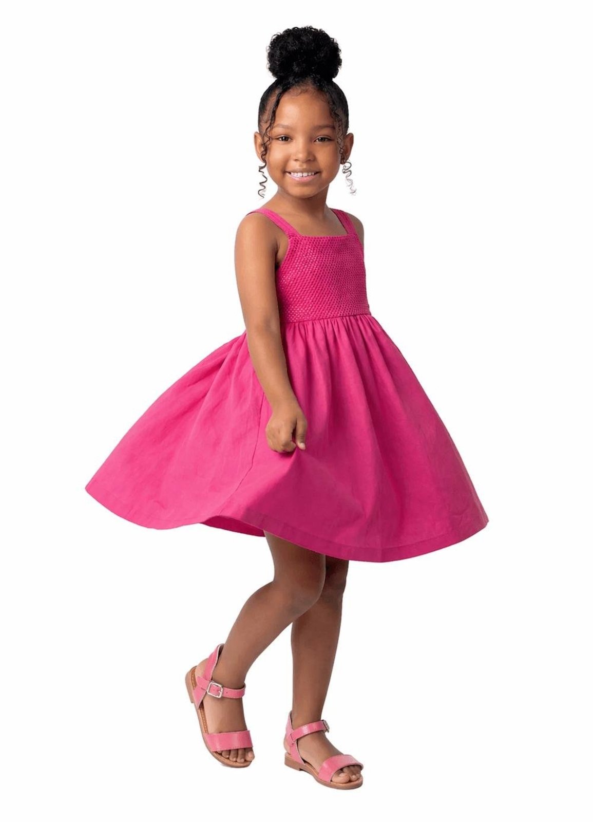 Infantil - Vestido Menina Colormix Alphabeto Verde Rosa
