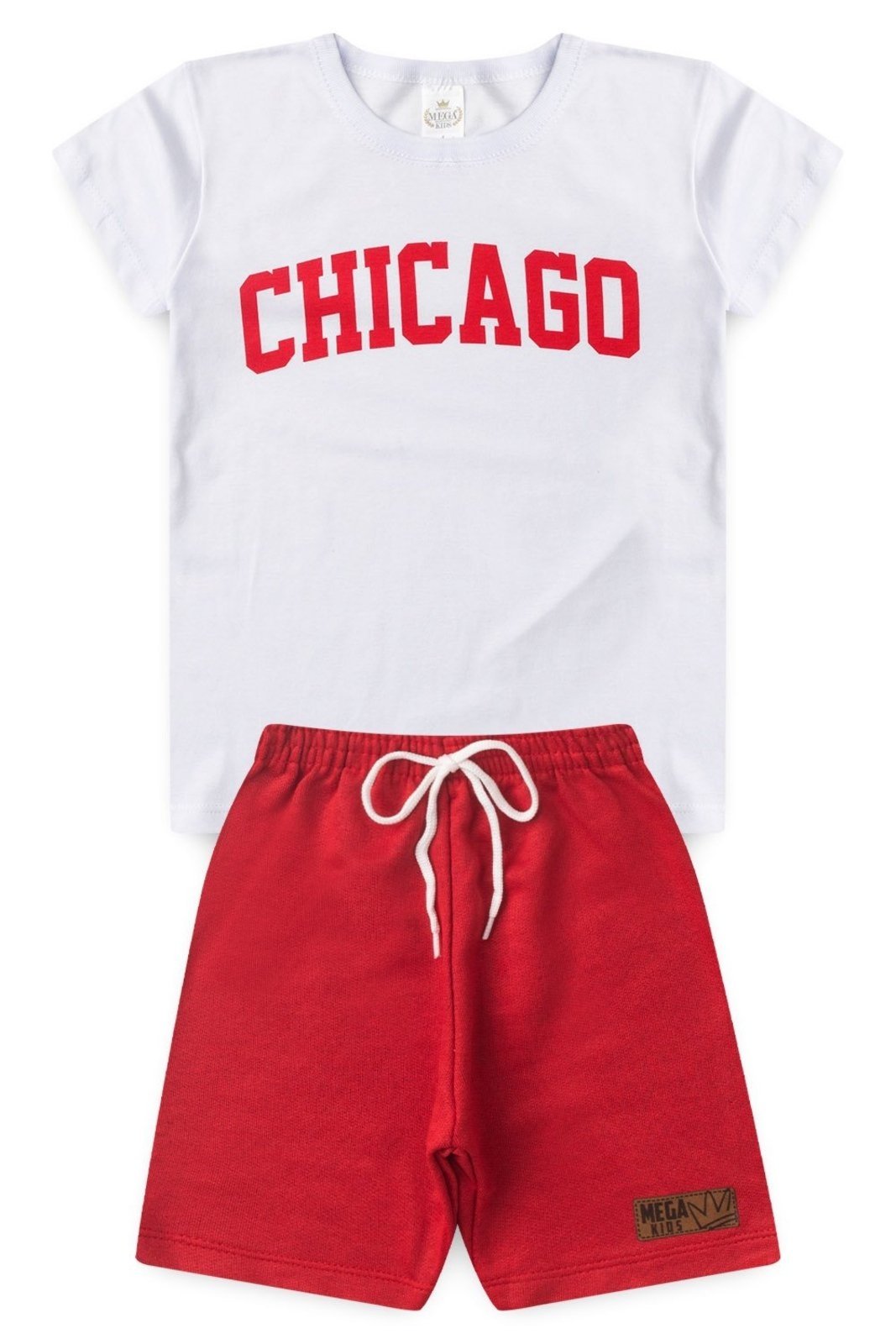 Infantil - Conjunto Verão Masculino Chicago Mega - Branco