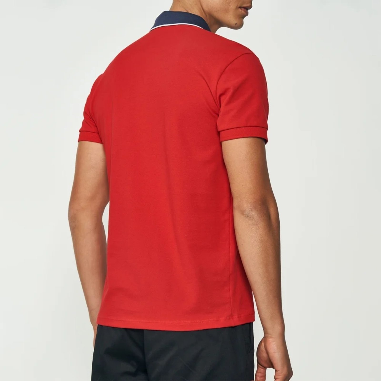 Vista 3 Camisa Polo Colcci Gola Ou25 Masculino vermelho Colcci vermelho