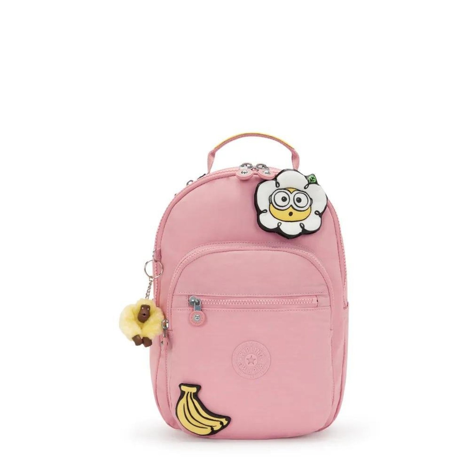 Mochila Kipling Seoul S Pink Daisy