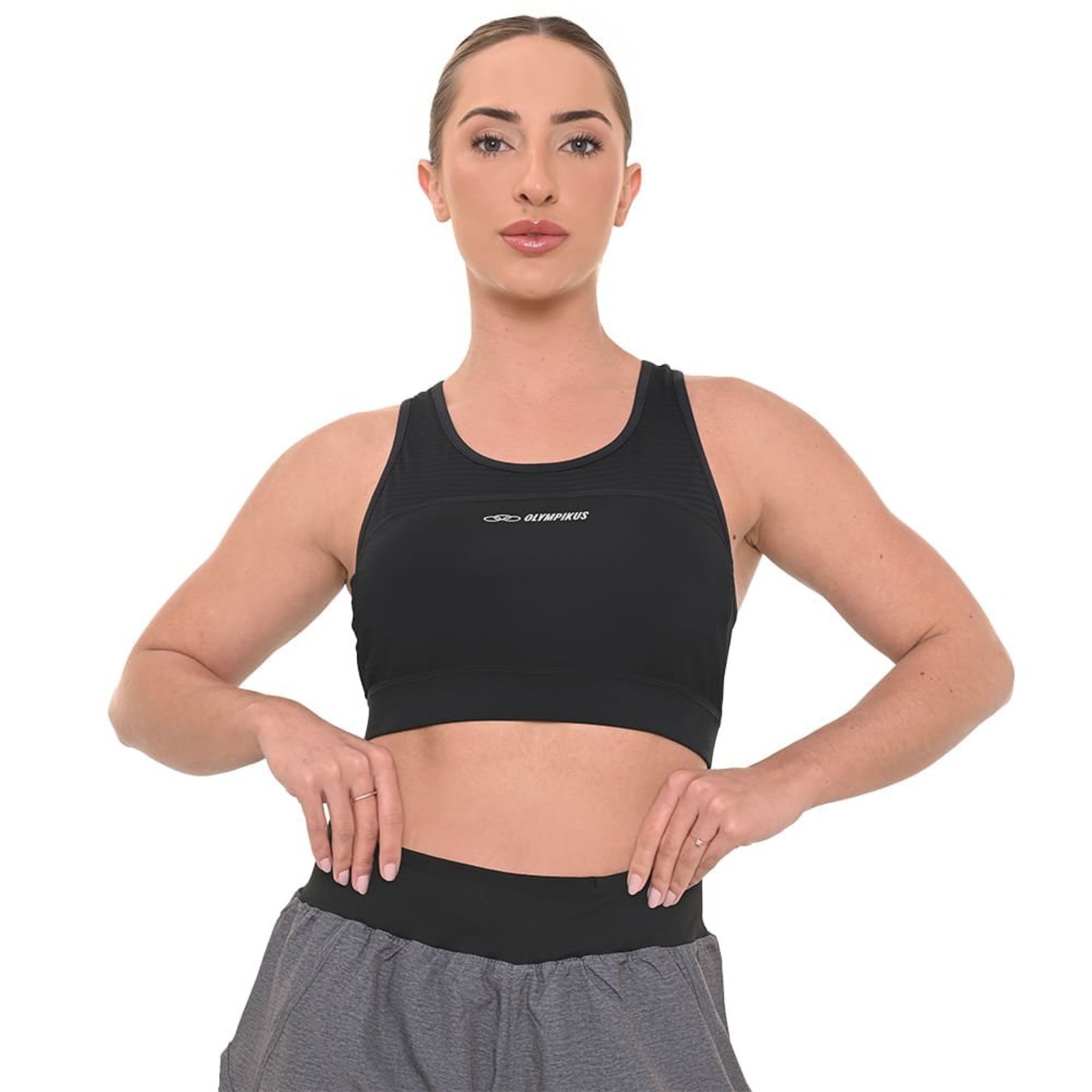 Vista 2 Top Runner Olympikus Feminino GG preto OLYMPIKUS preto