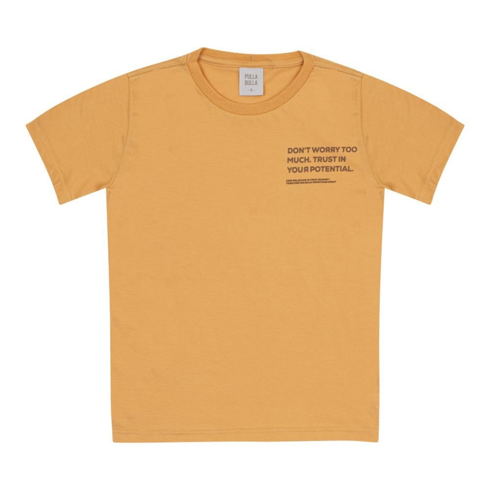 Infantil - Camiseta Bege Pulla Bulla Menino - 53455-595