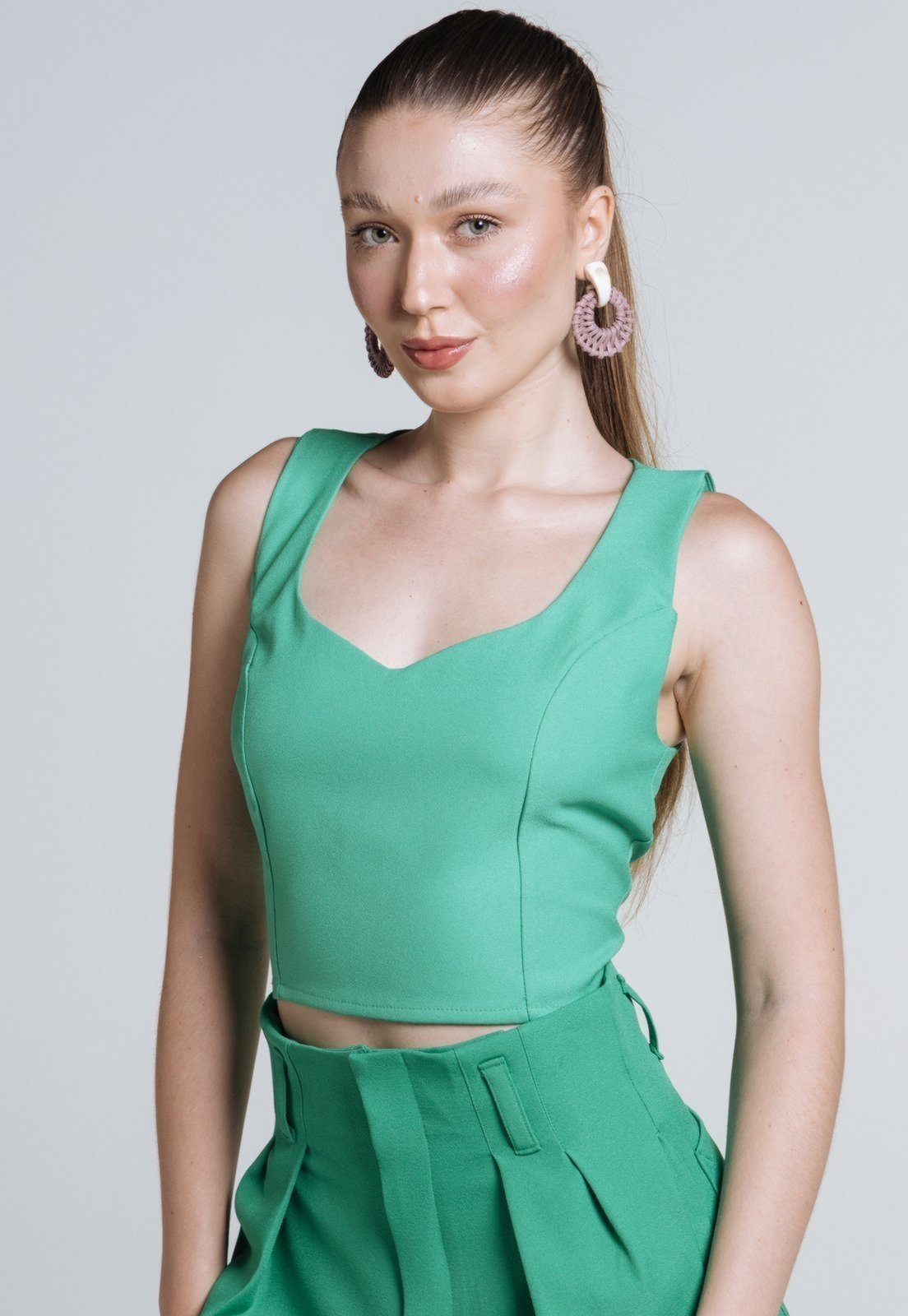 Blusa Le Loup Curta Decote V