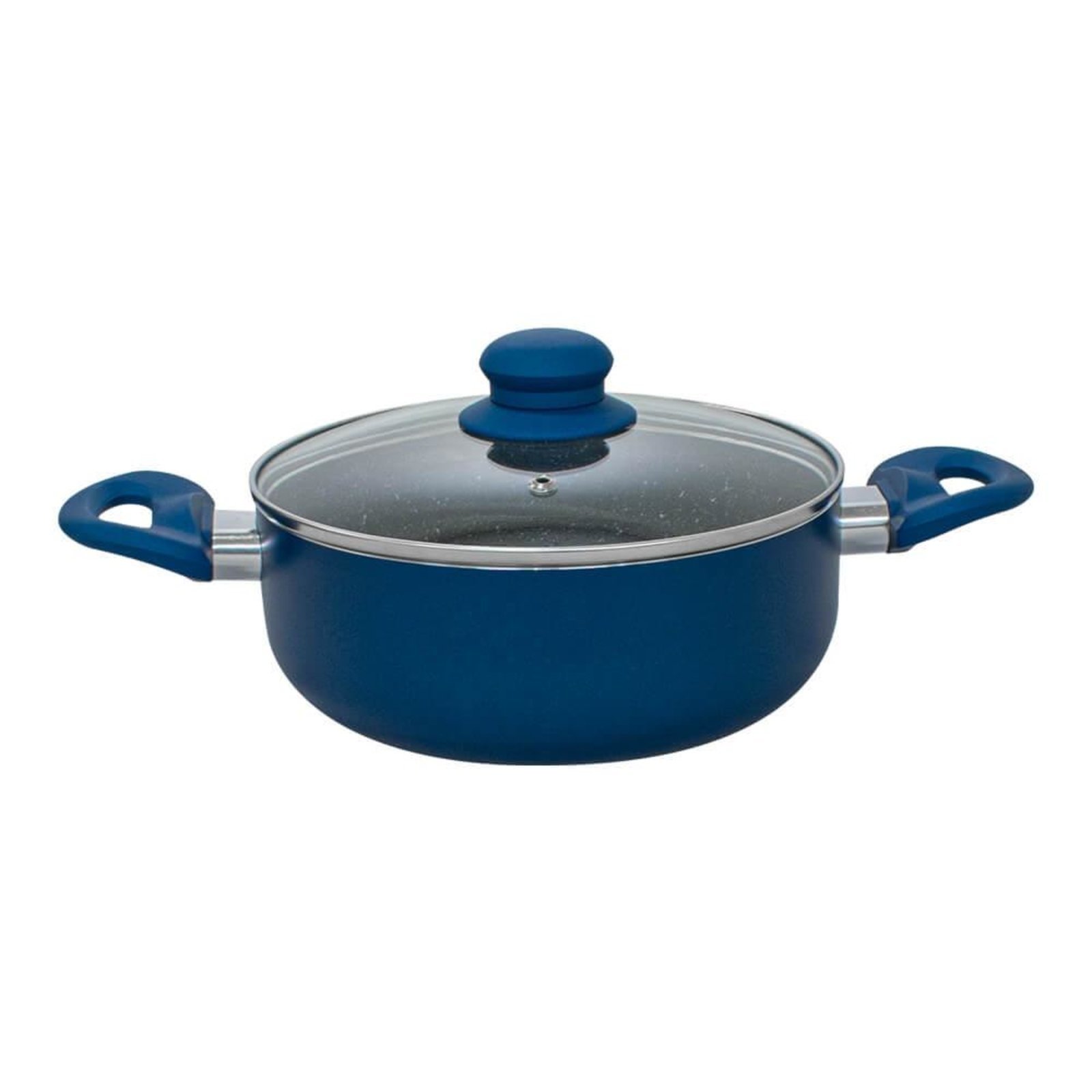 Panela Caçarola Revestimento Antiaderente Cerâmica 22cm Genebra Blue - Casambiente