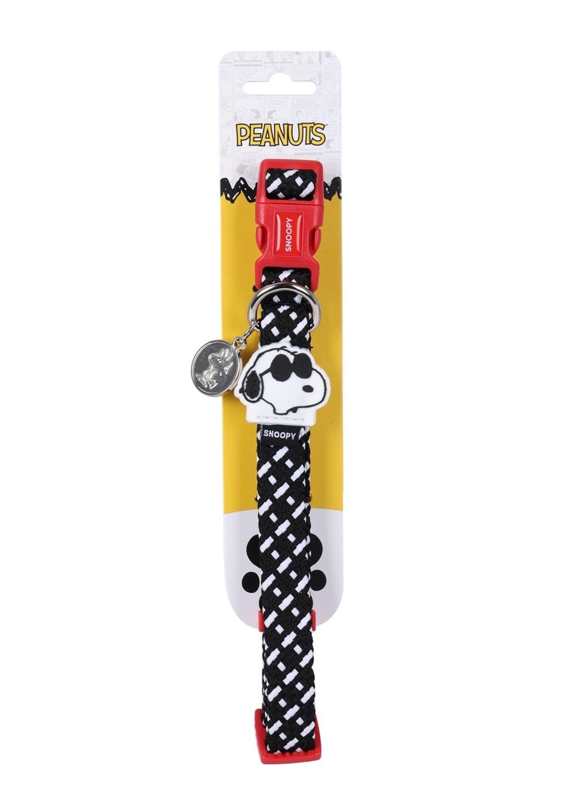 Vista 2 Infantil - Coleira Pet em Poliéster Ajustável Snoopy Up4you Luxcel preto Luxcel preto