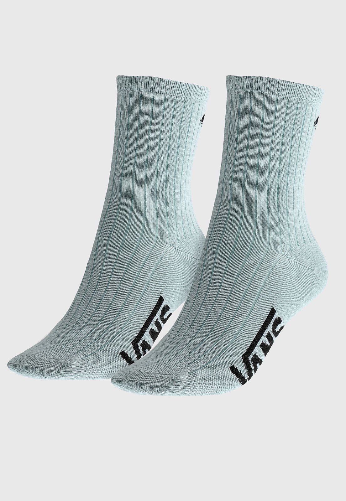 Vista 2 Meia Vans Cano Médio Crew Kickin It Crew Sock Vans verde