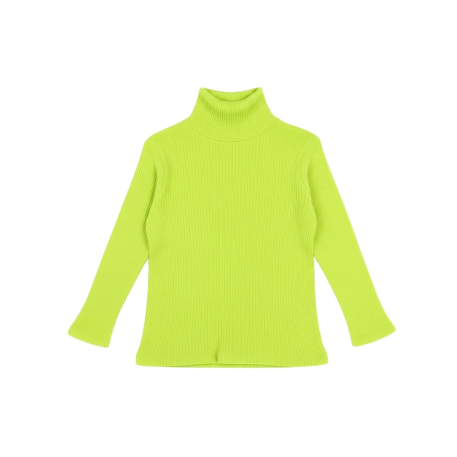Infantil - Blusa Manga Longa Gola Alta em Ribana