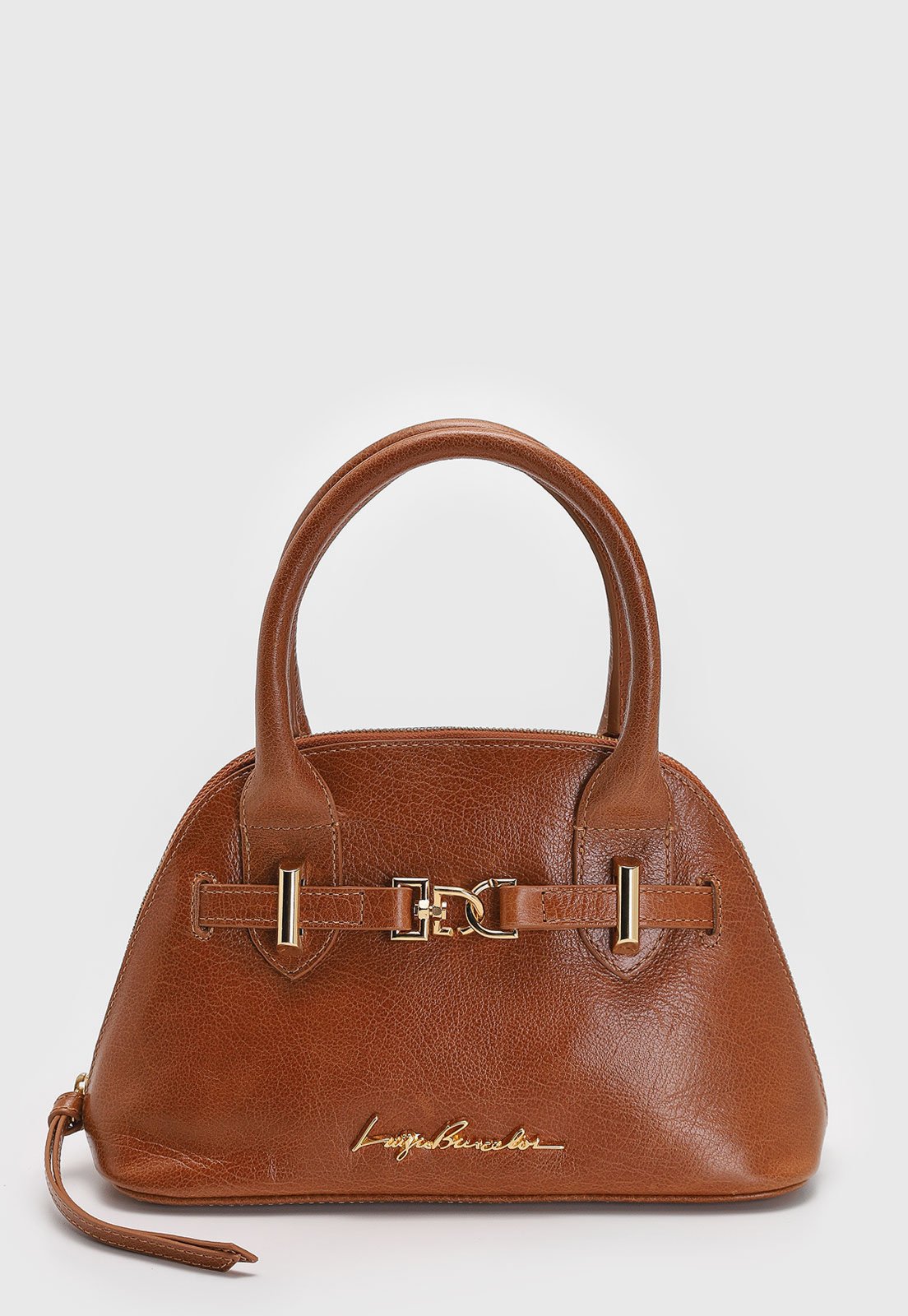 Vista 2 Bolsa Luiza Barcelos Tiracolo Alça dupla caramelo caramelo