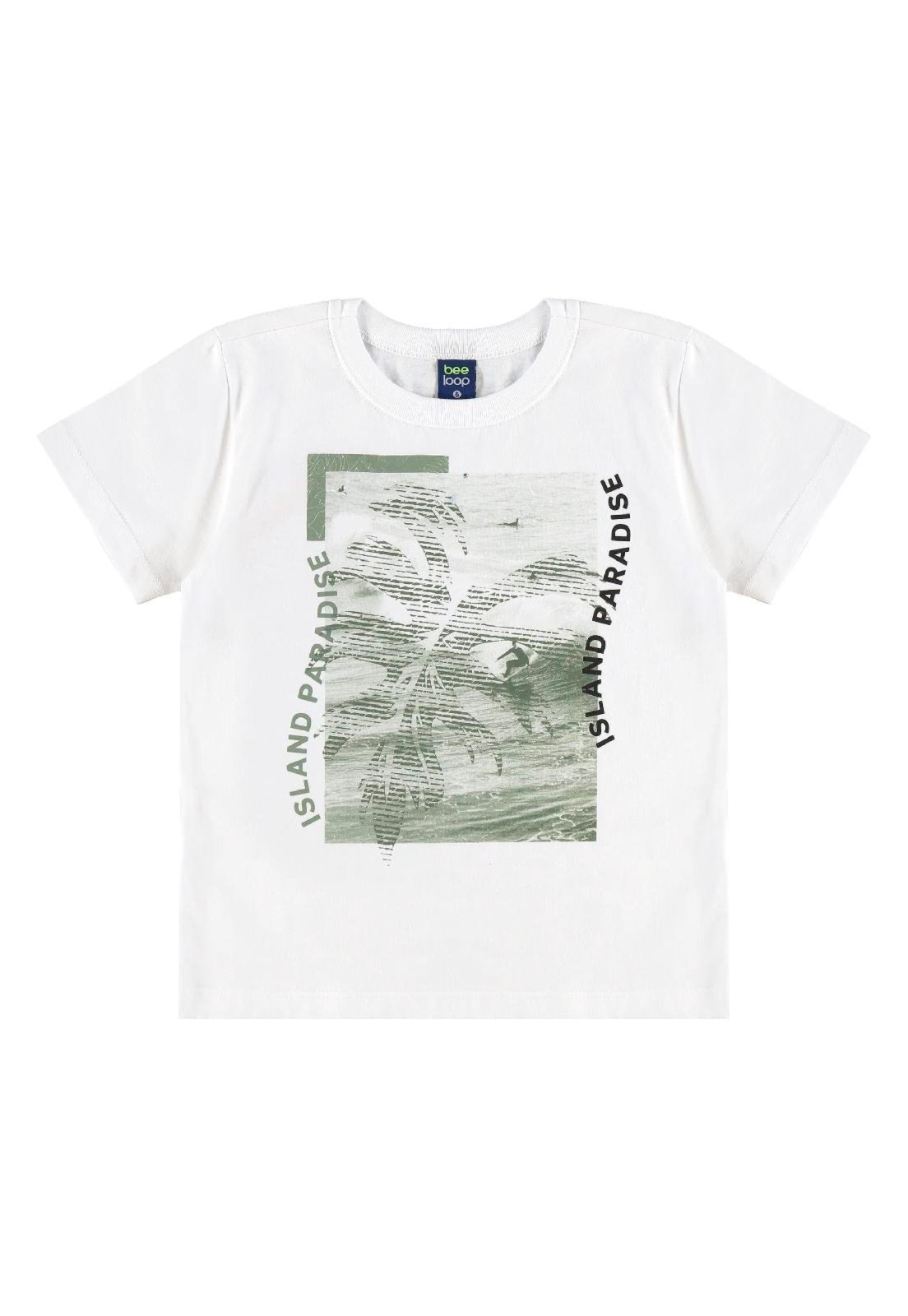 Vista 3 Infantil - Conjunto Camiseta Bermuda Moletom Bee Loop marrom Bee Loop marrom