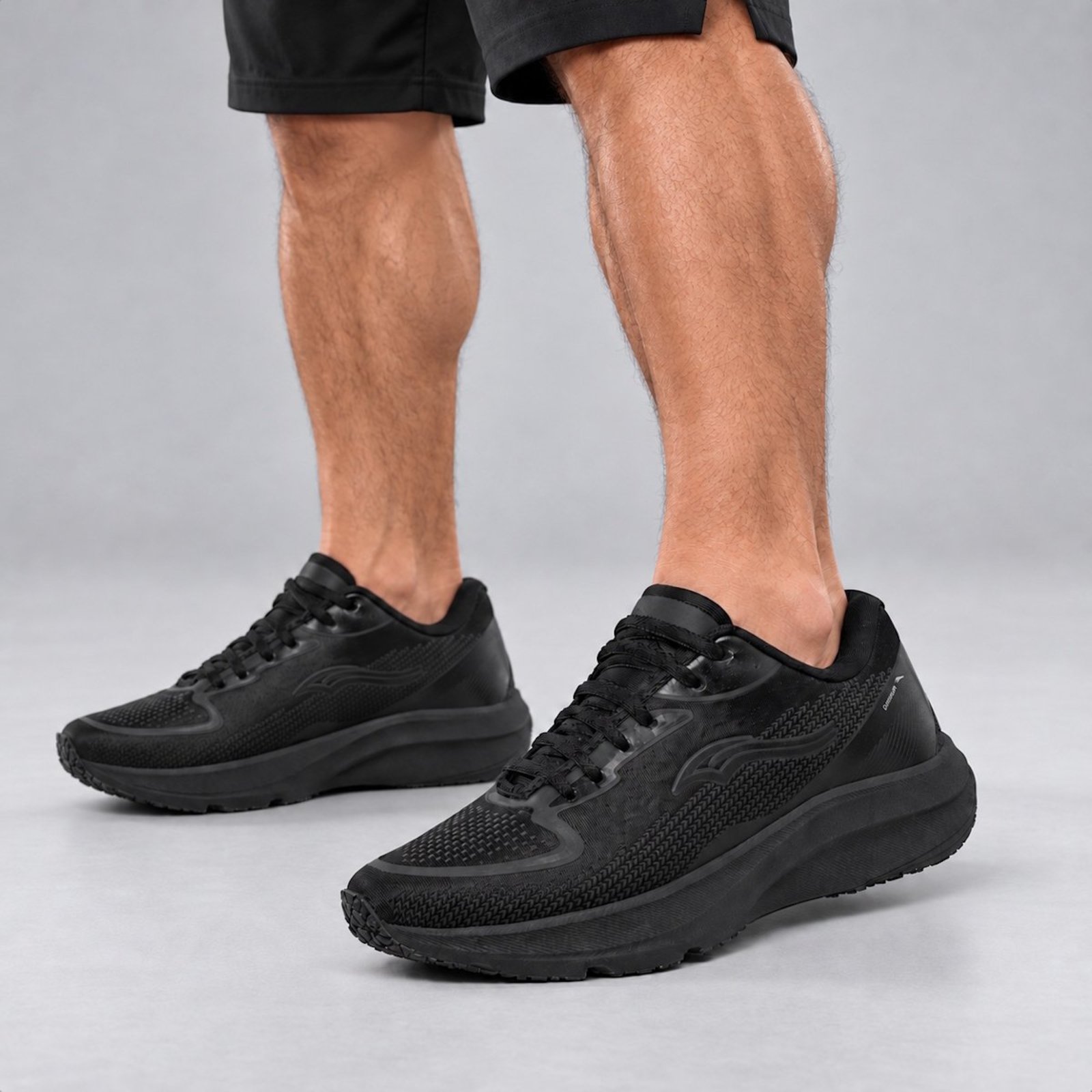Tênis Masculino Academia e Caminhada Esportivo Confortável Black